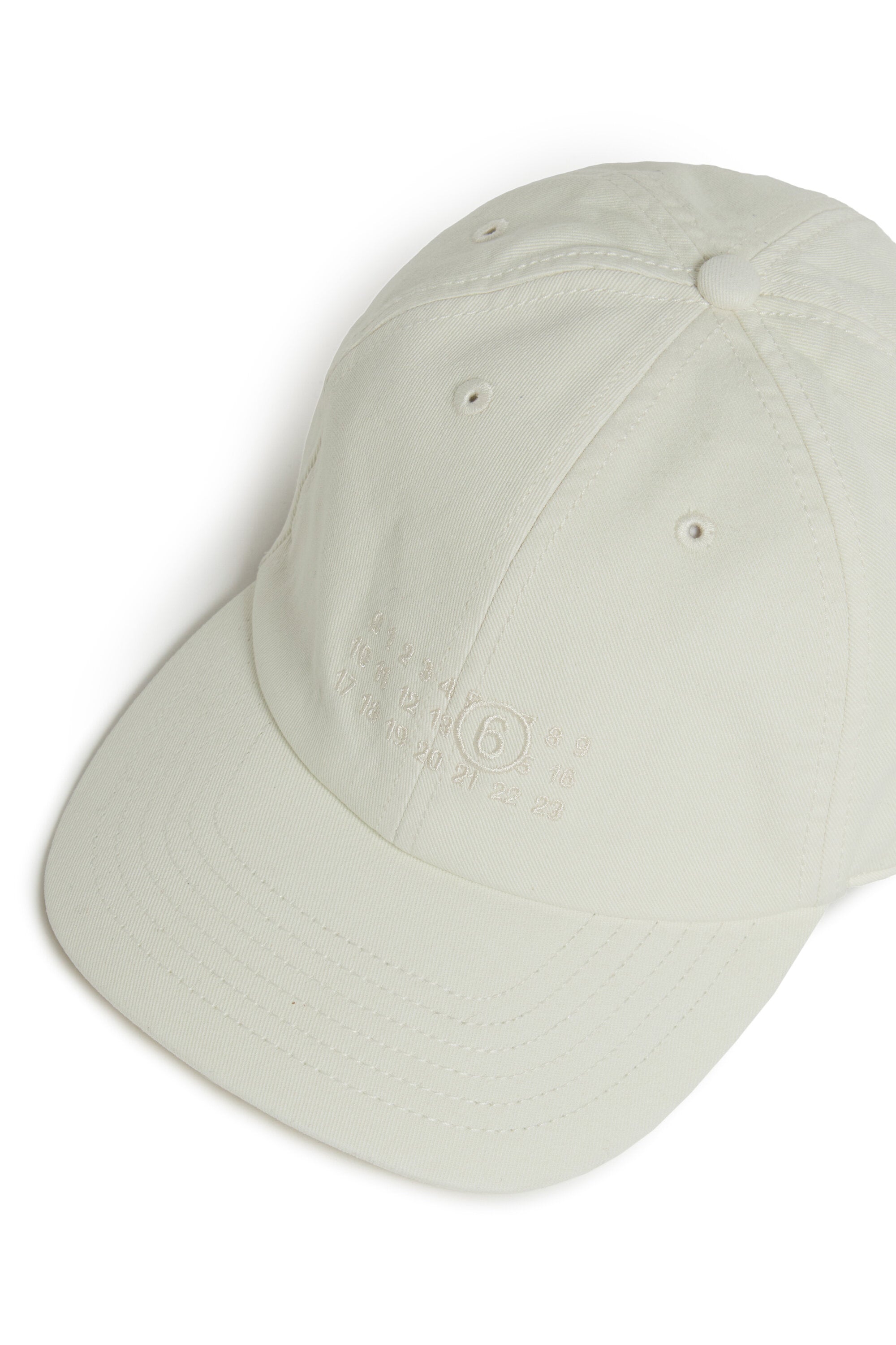 Gorra de béisbol en gabardina de efecto desgastado