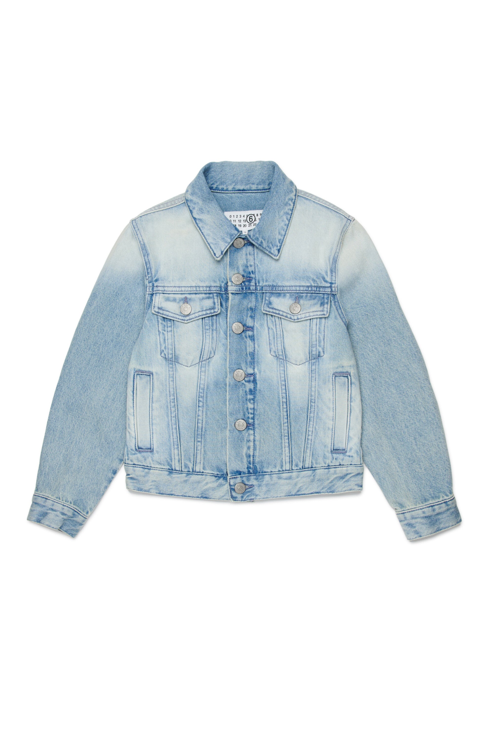 Light wash-effect denim jacket