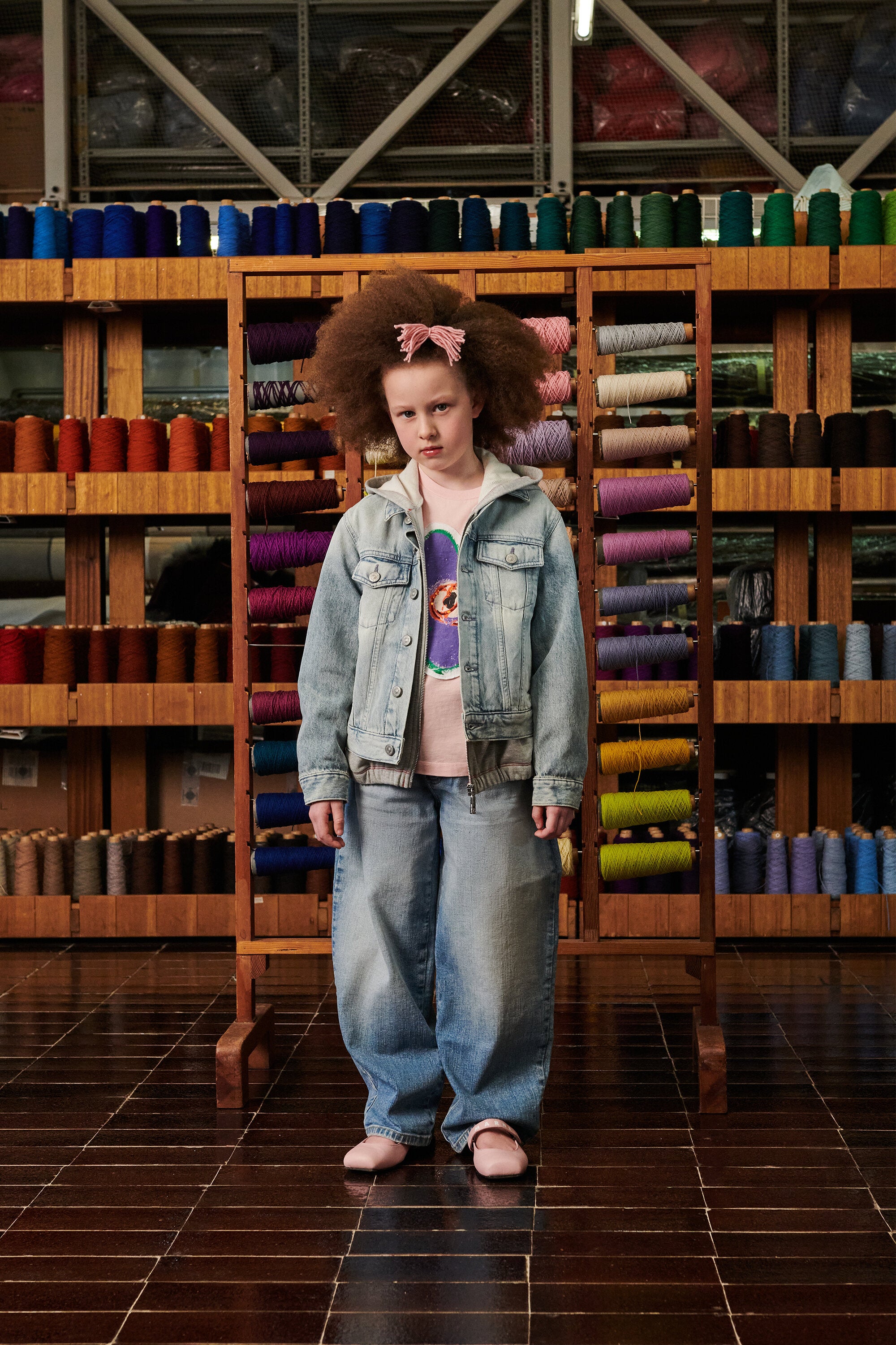 Light wash-effect denim jacket