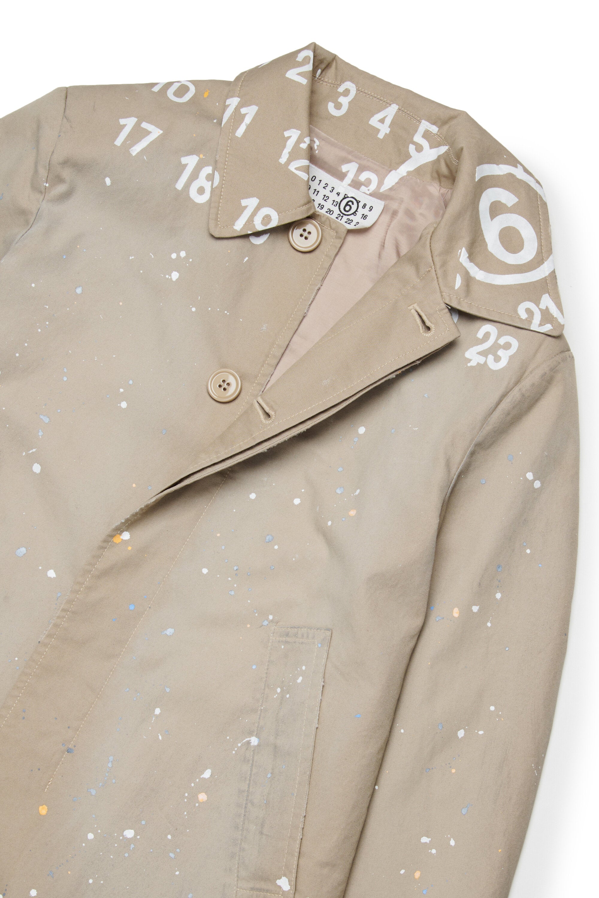 Trench con logo estampado