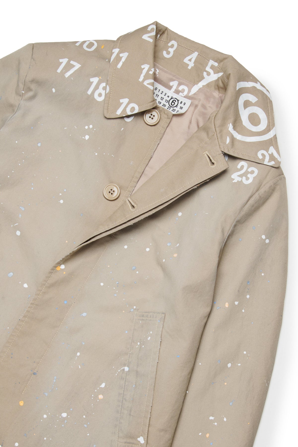 Trench con logo estampado