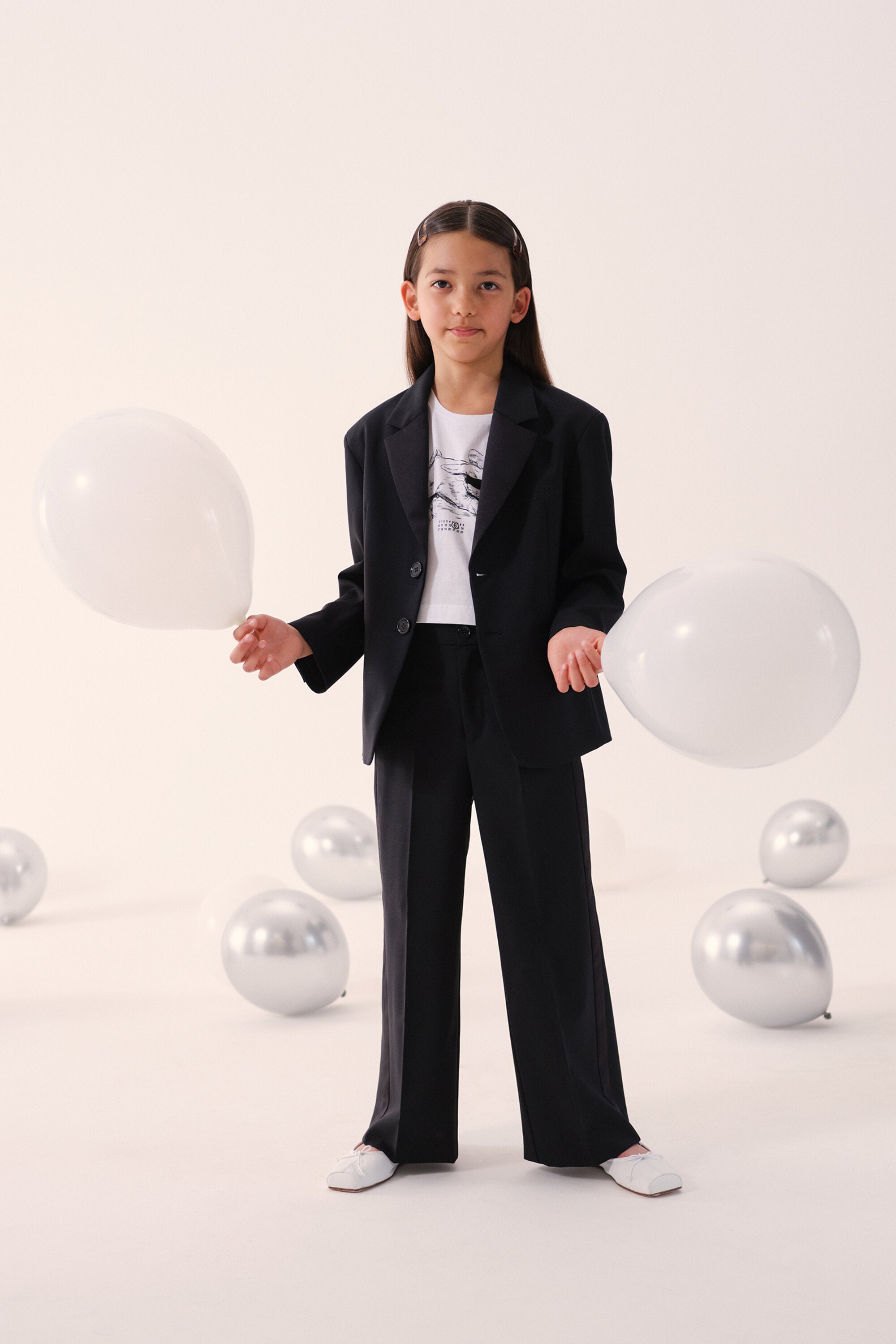 Blazer con logo estampado