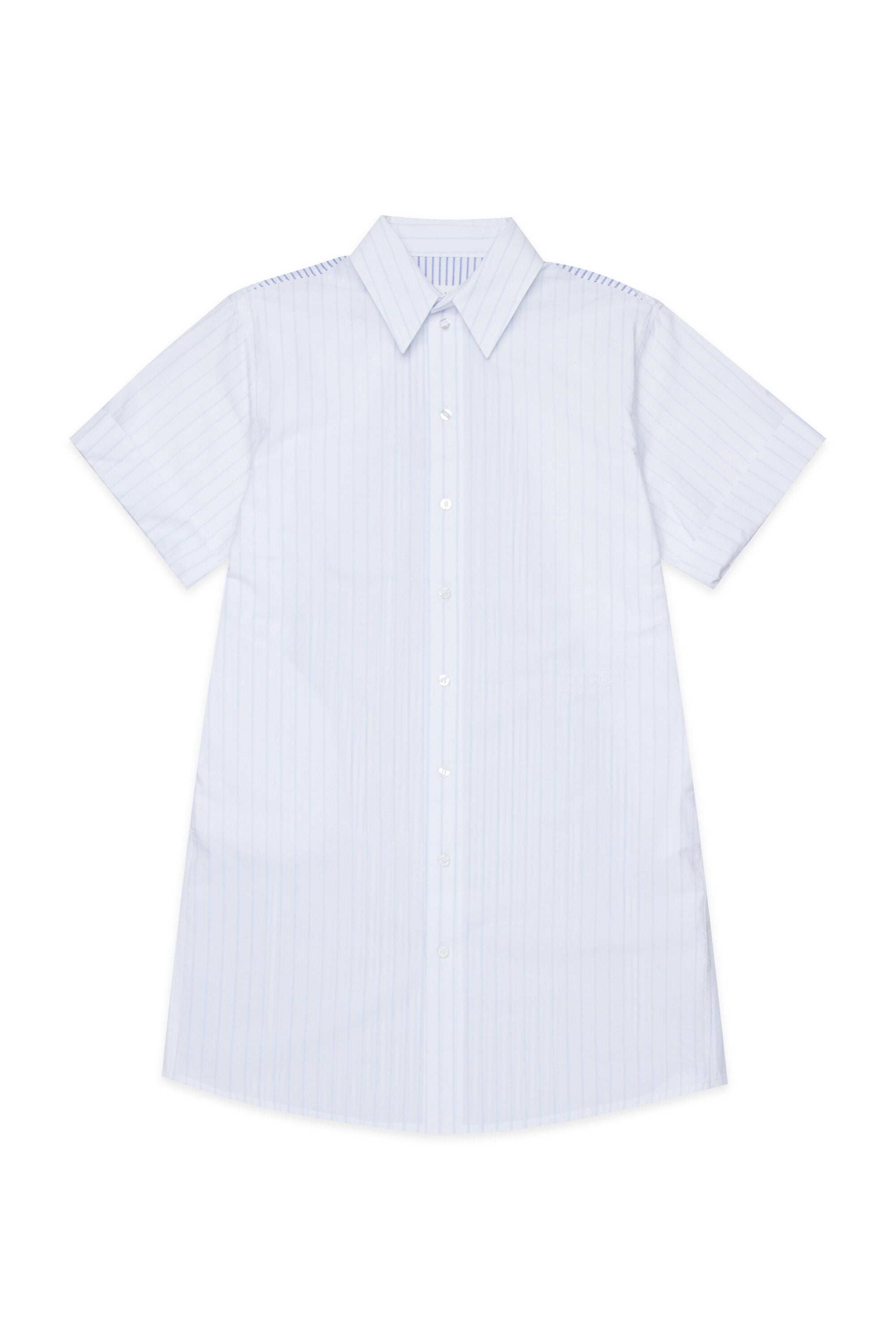 Short striped shirt dress