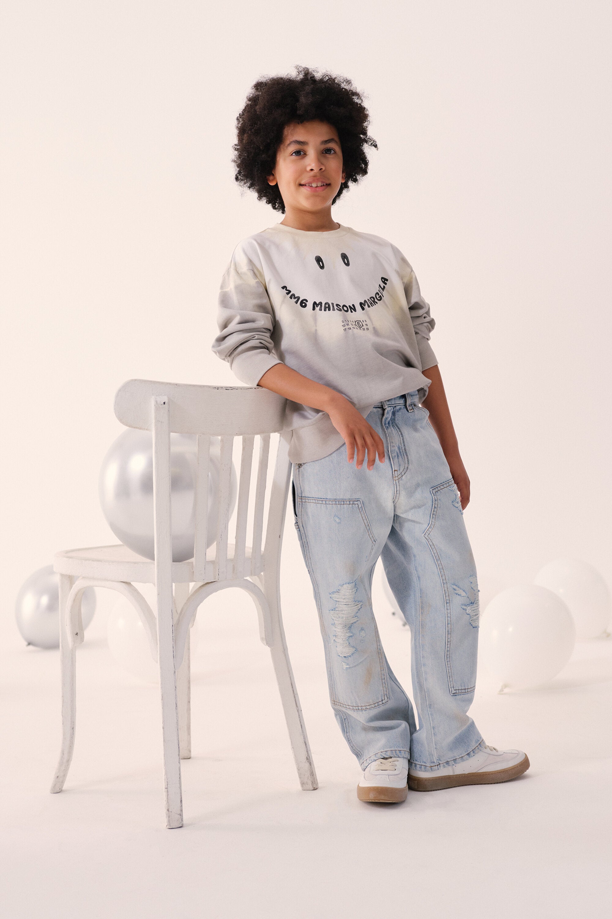 Sudadera de cuello redondo con funny logo