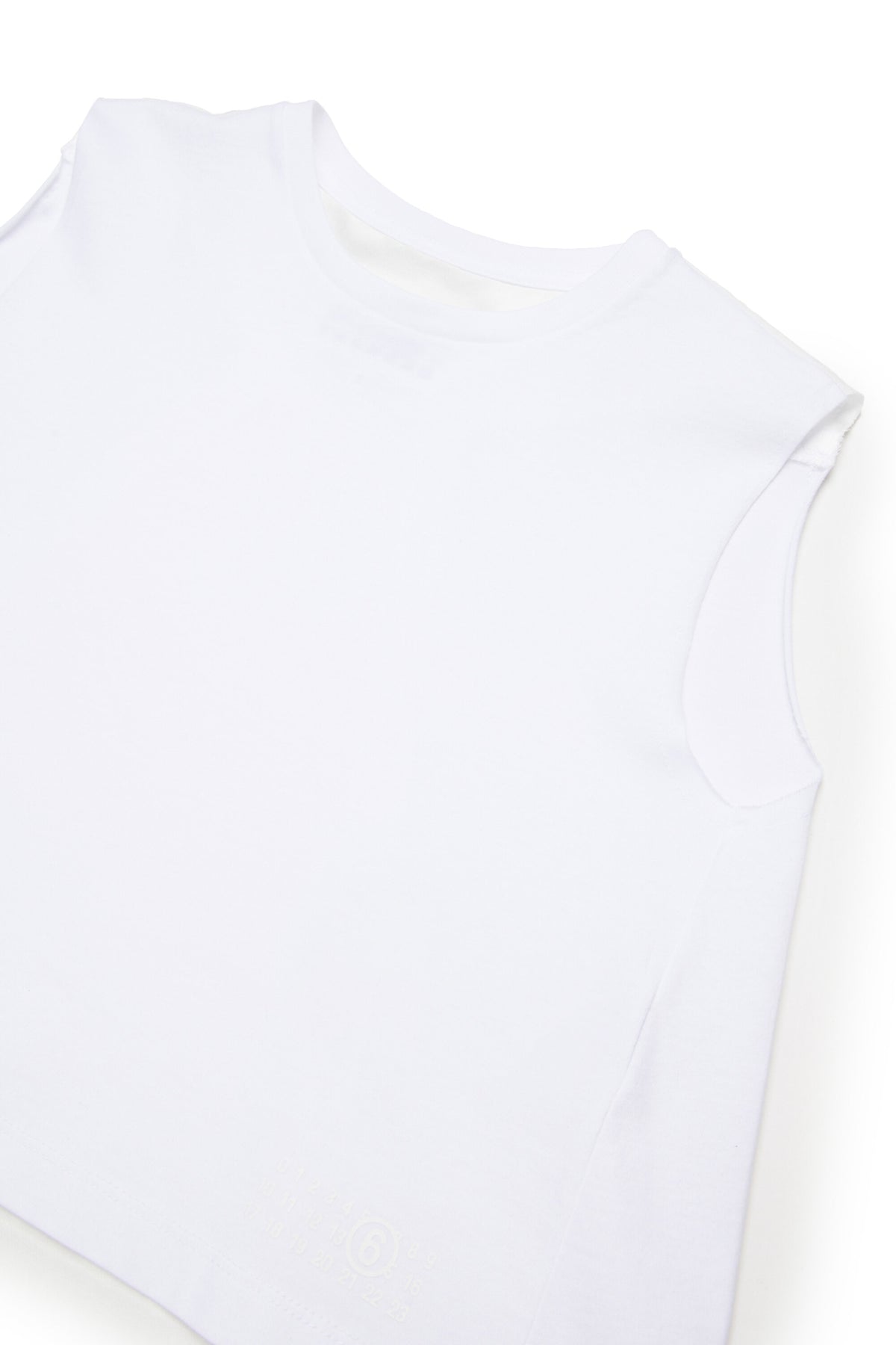 Sleeveless T-shirt with logo