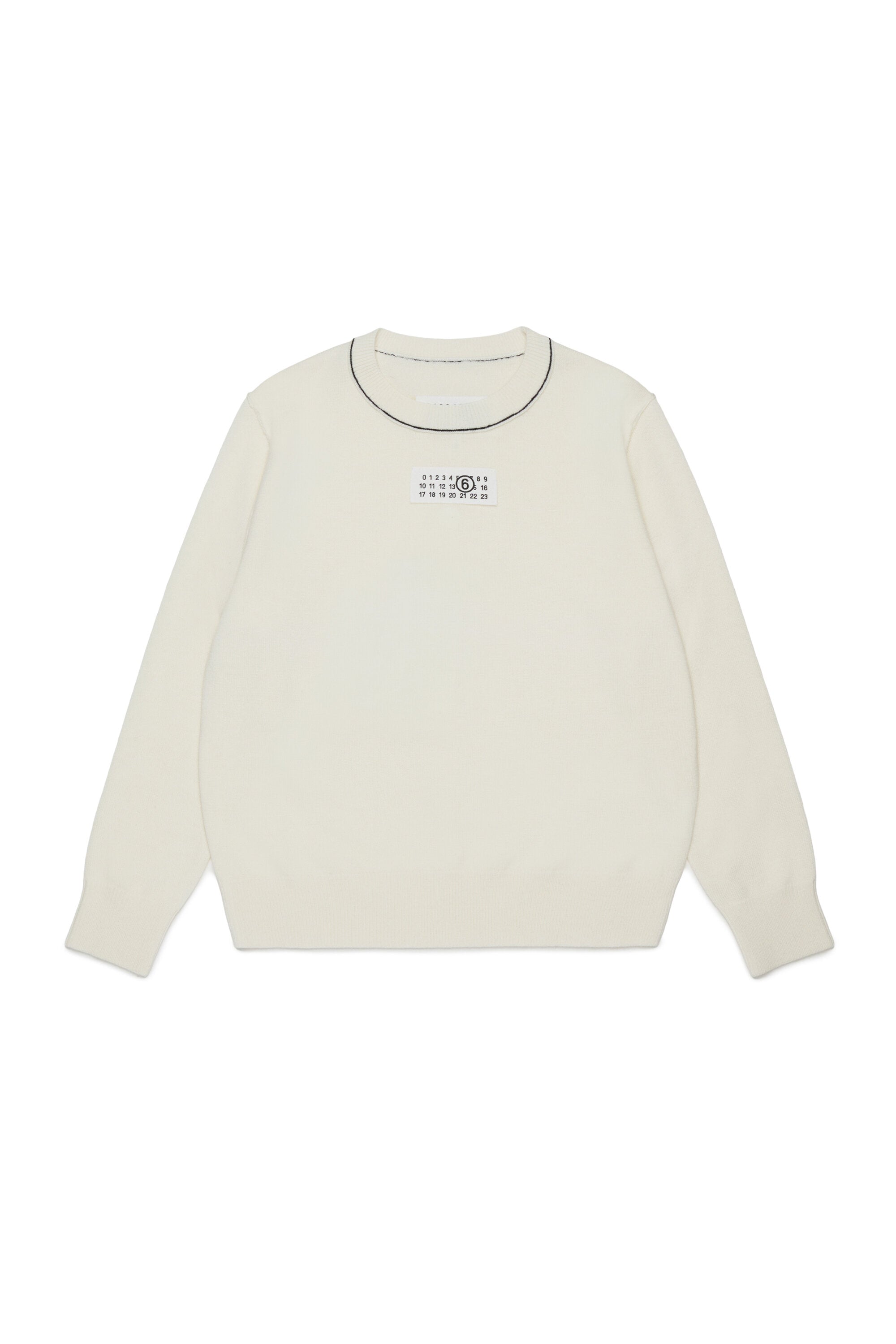 Crew neck sweater in cotton