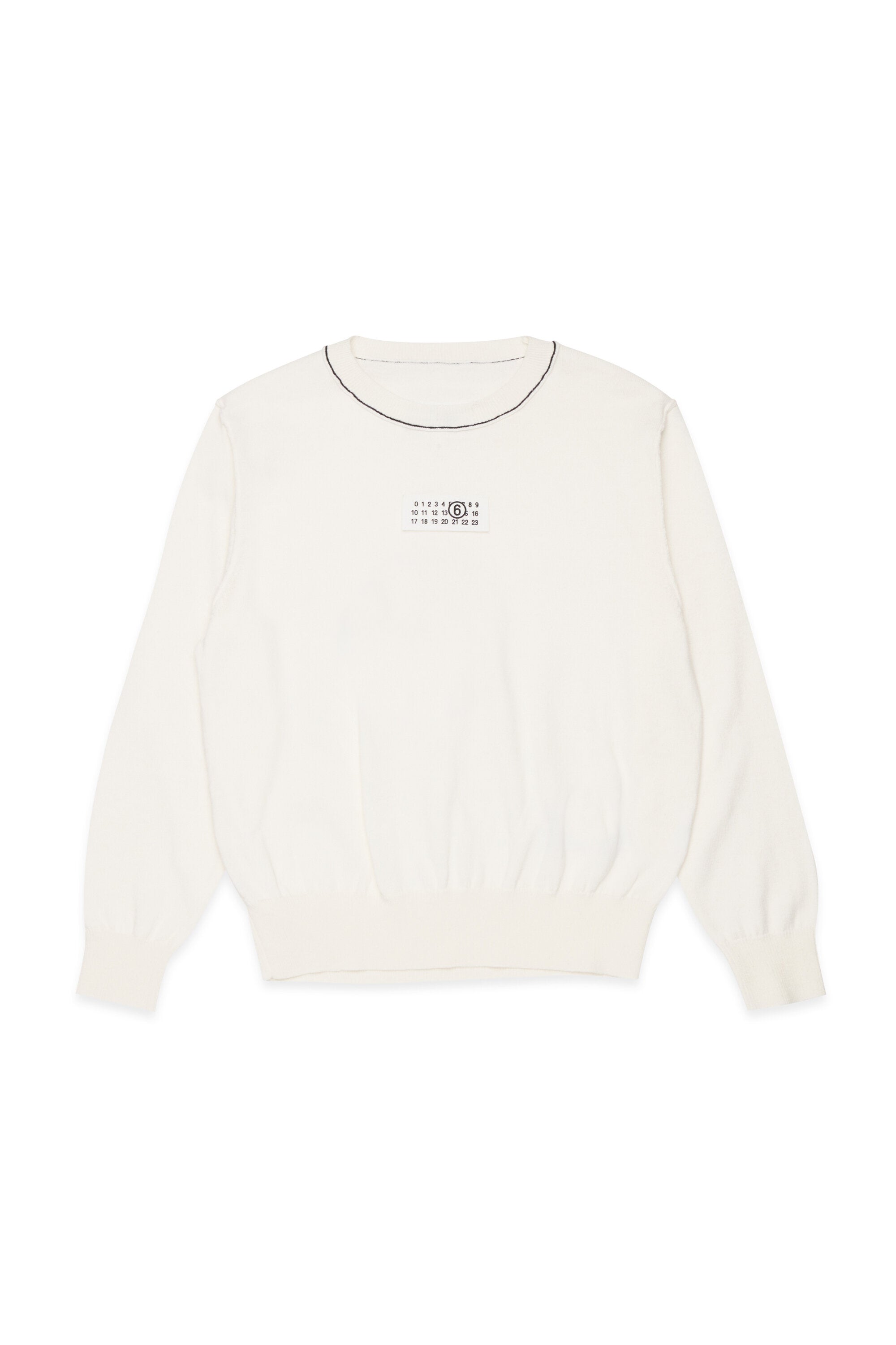 Crew-neck pullover with logo