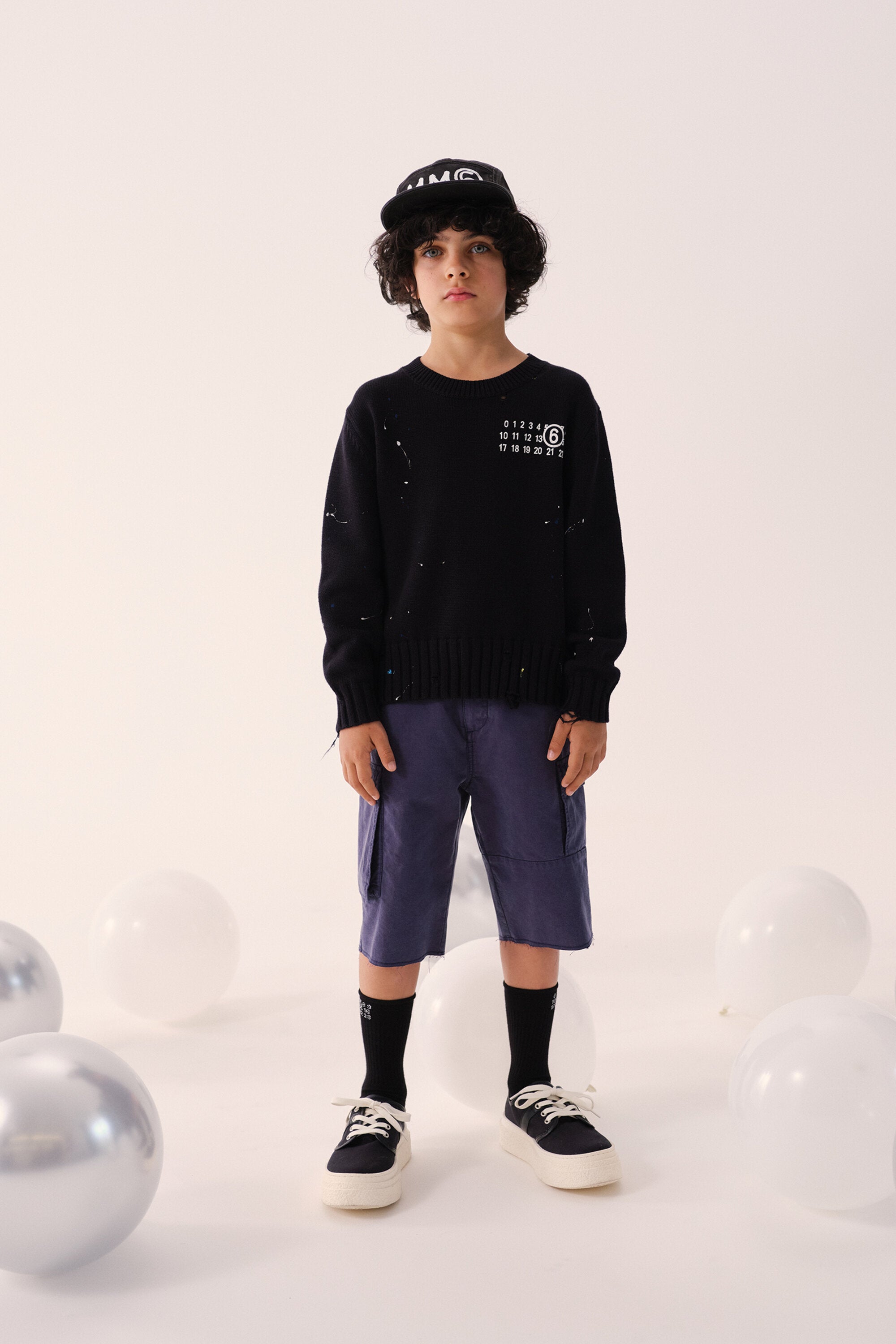 Jersey de cuello redondo con logo