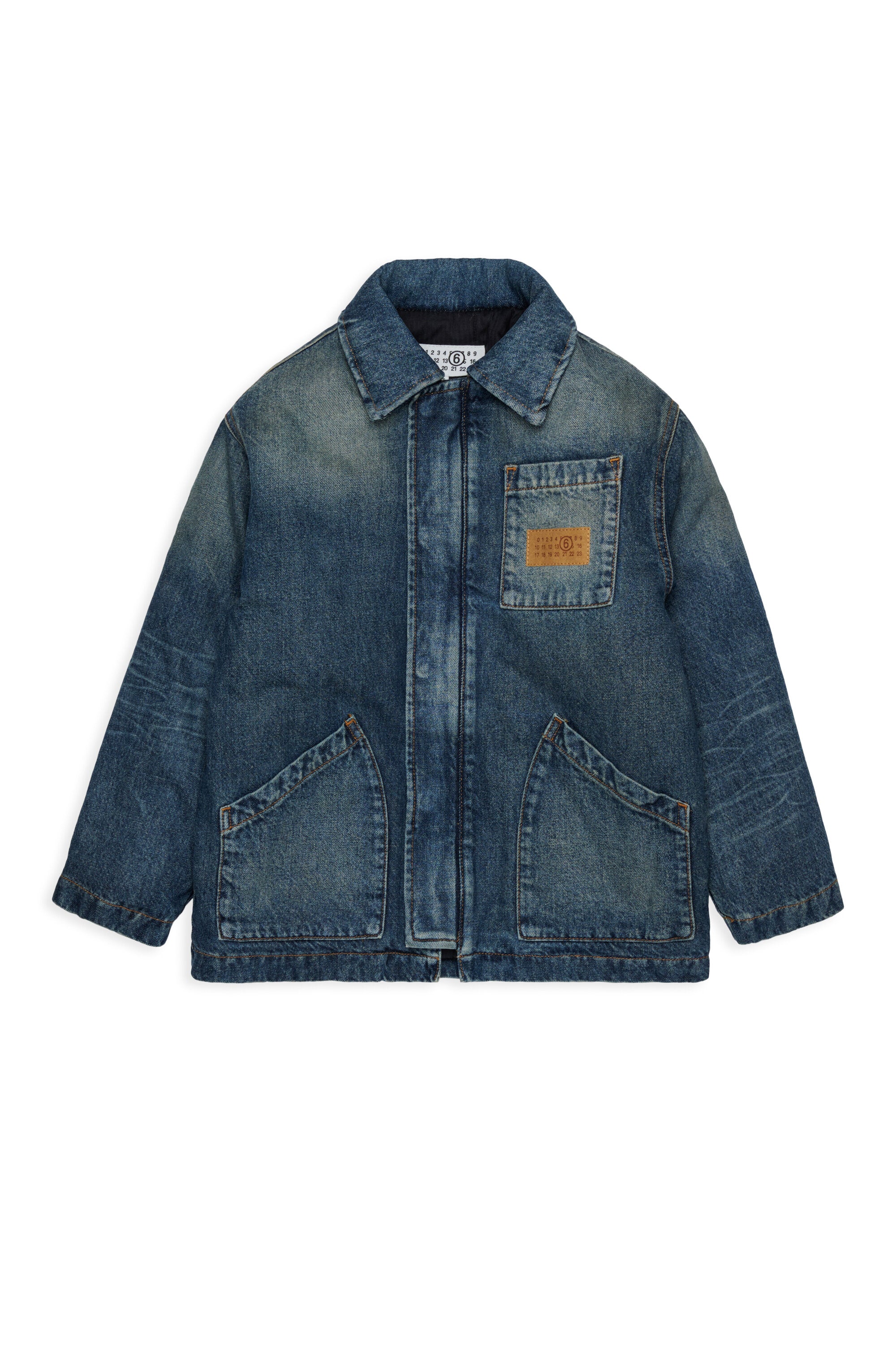 Chaqueta de denim con logo
