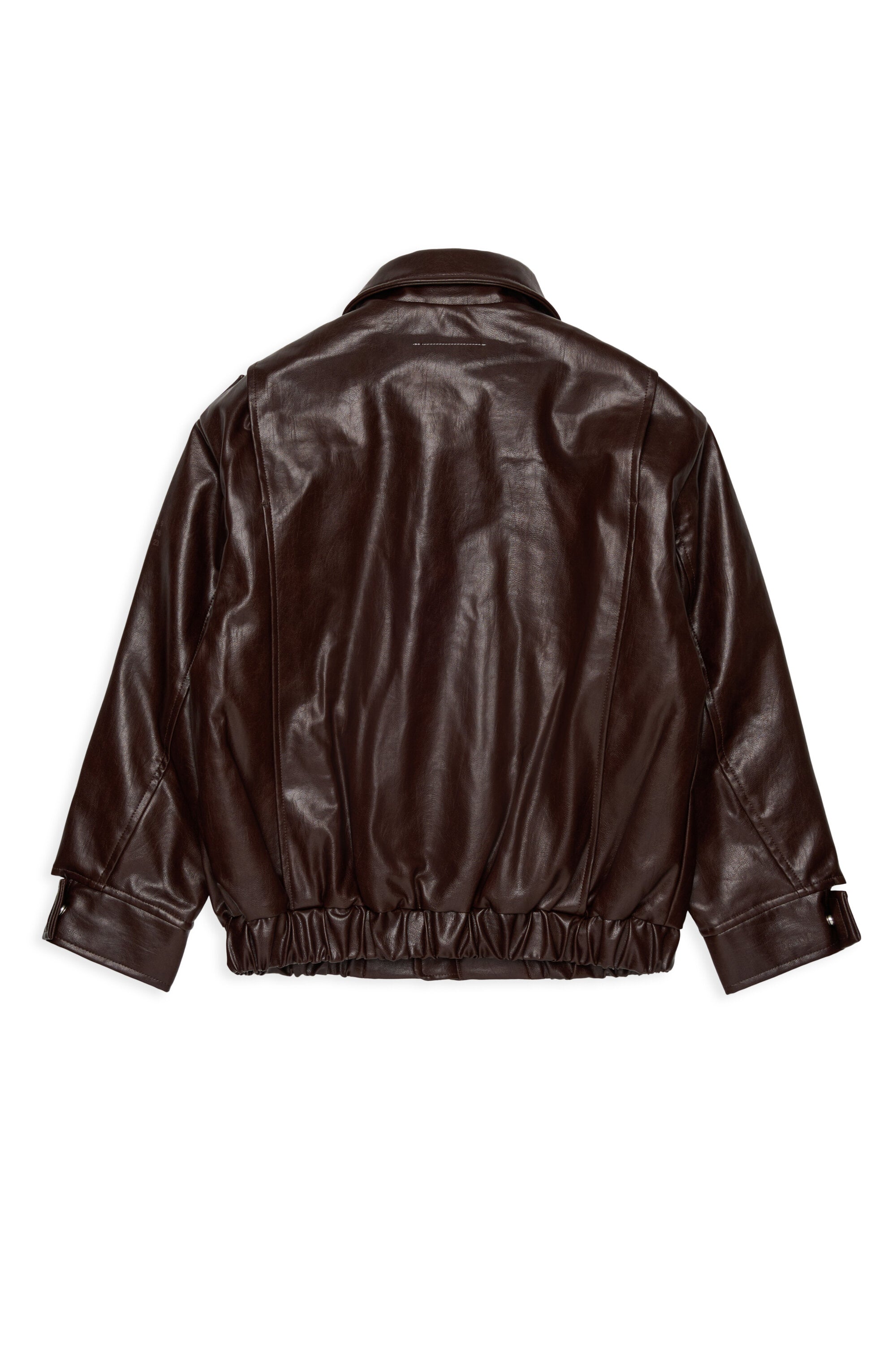 Chaqueta biker con logo estampado