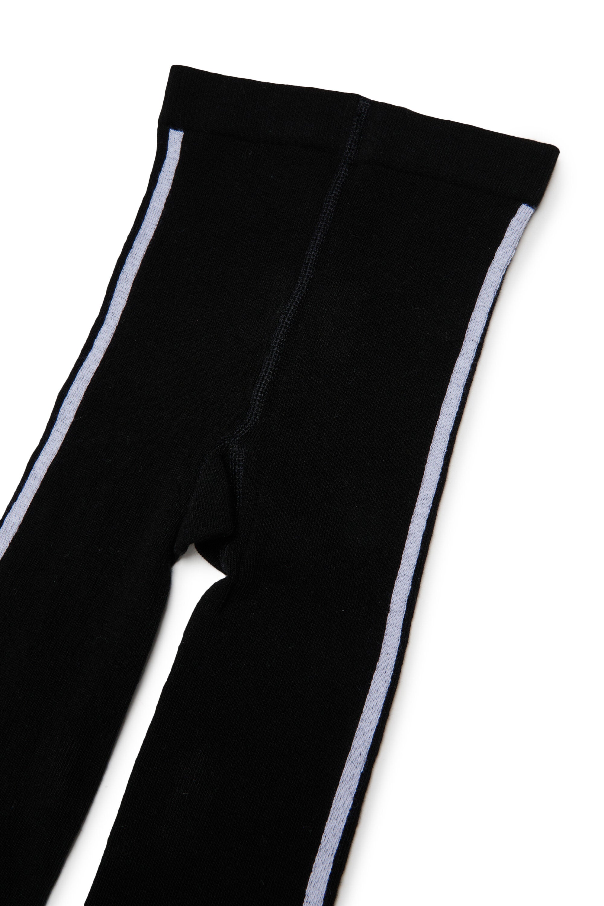 Tights with logo and side stripes