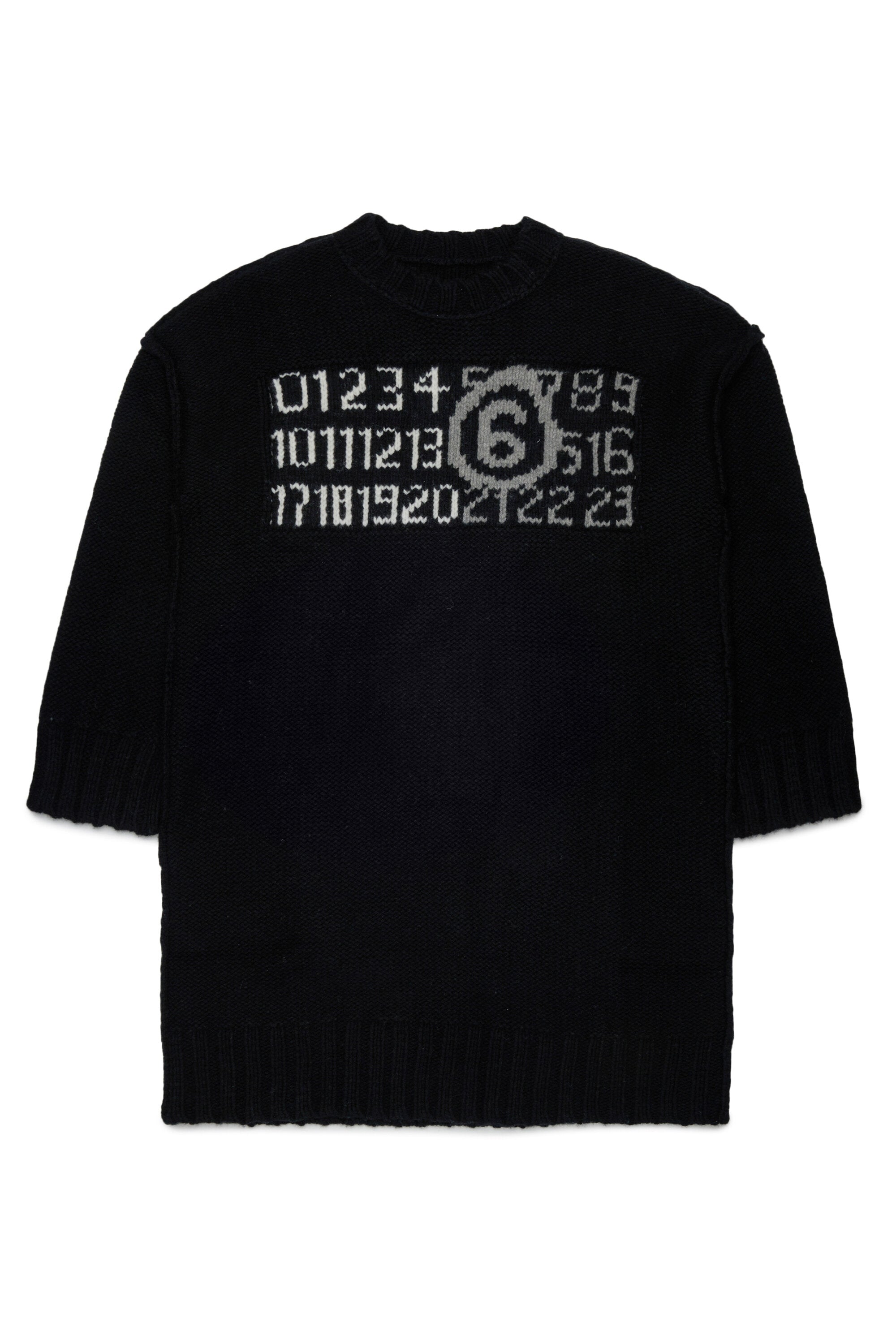 Midi dress with numeric logo