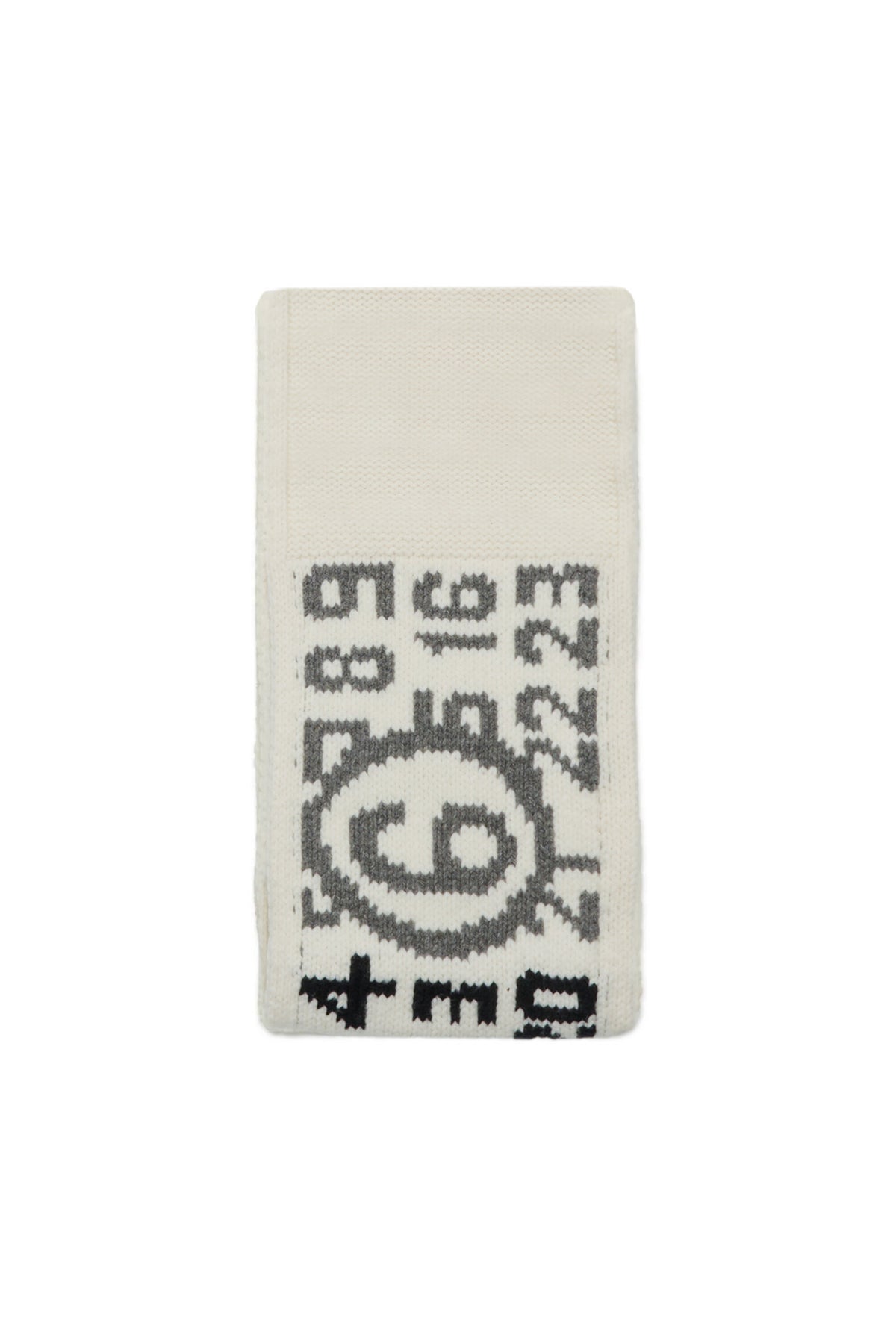 Scarf with numeric logo