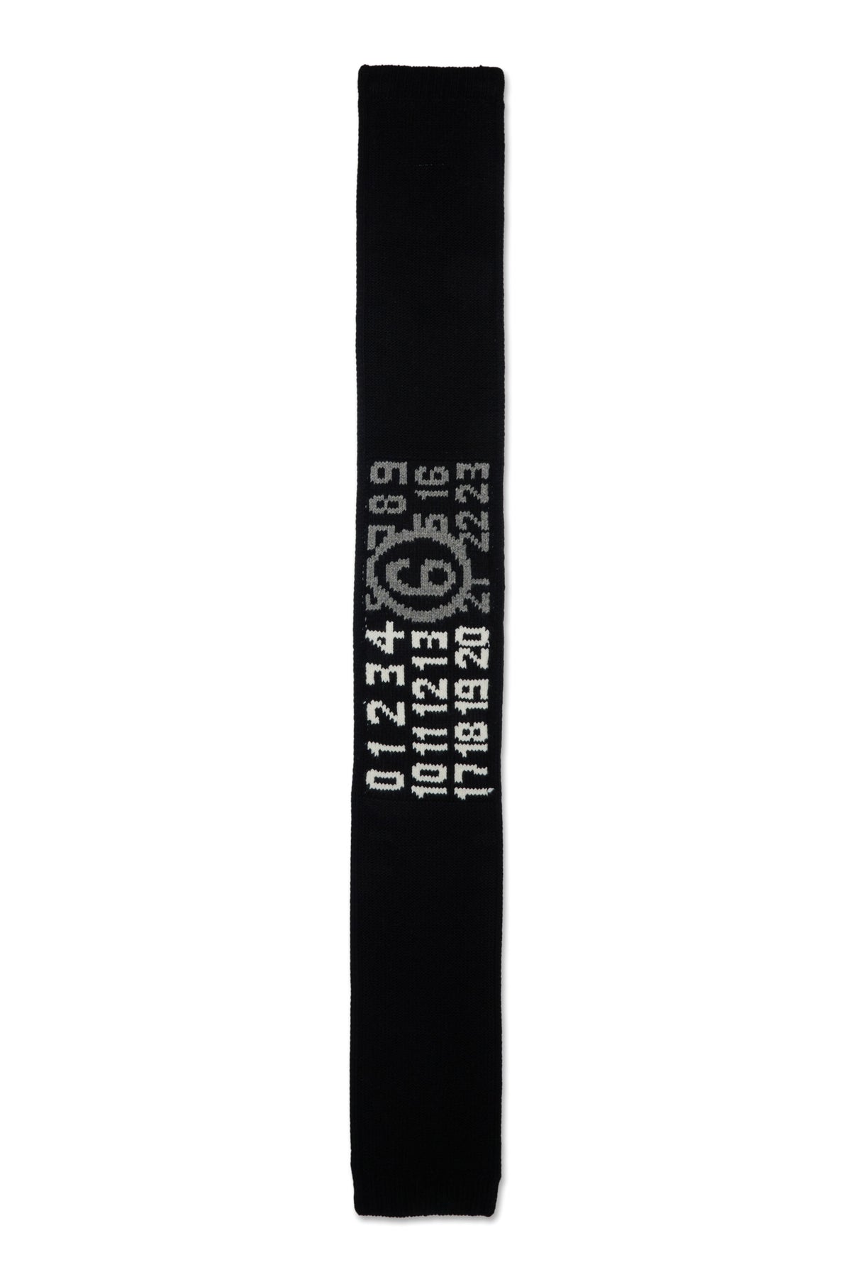 Scarf with numeric logo