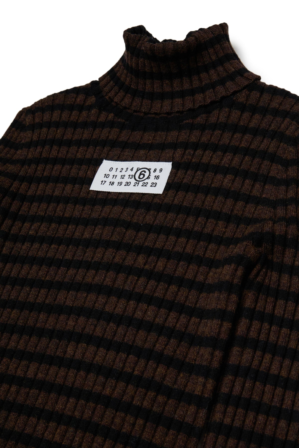 Vestido de rayas con logo