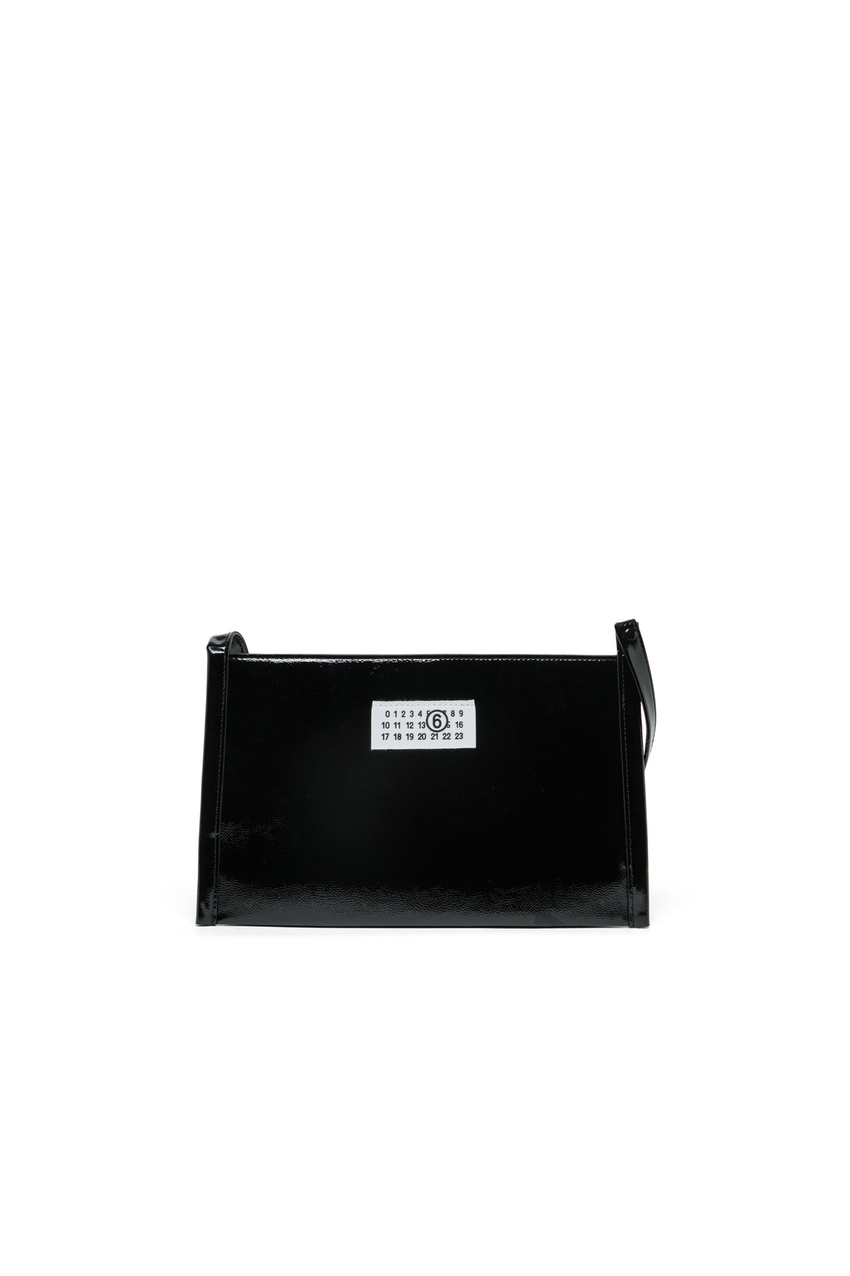 Bolso bandolera brillante con logo