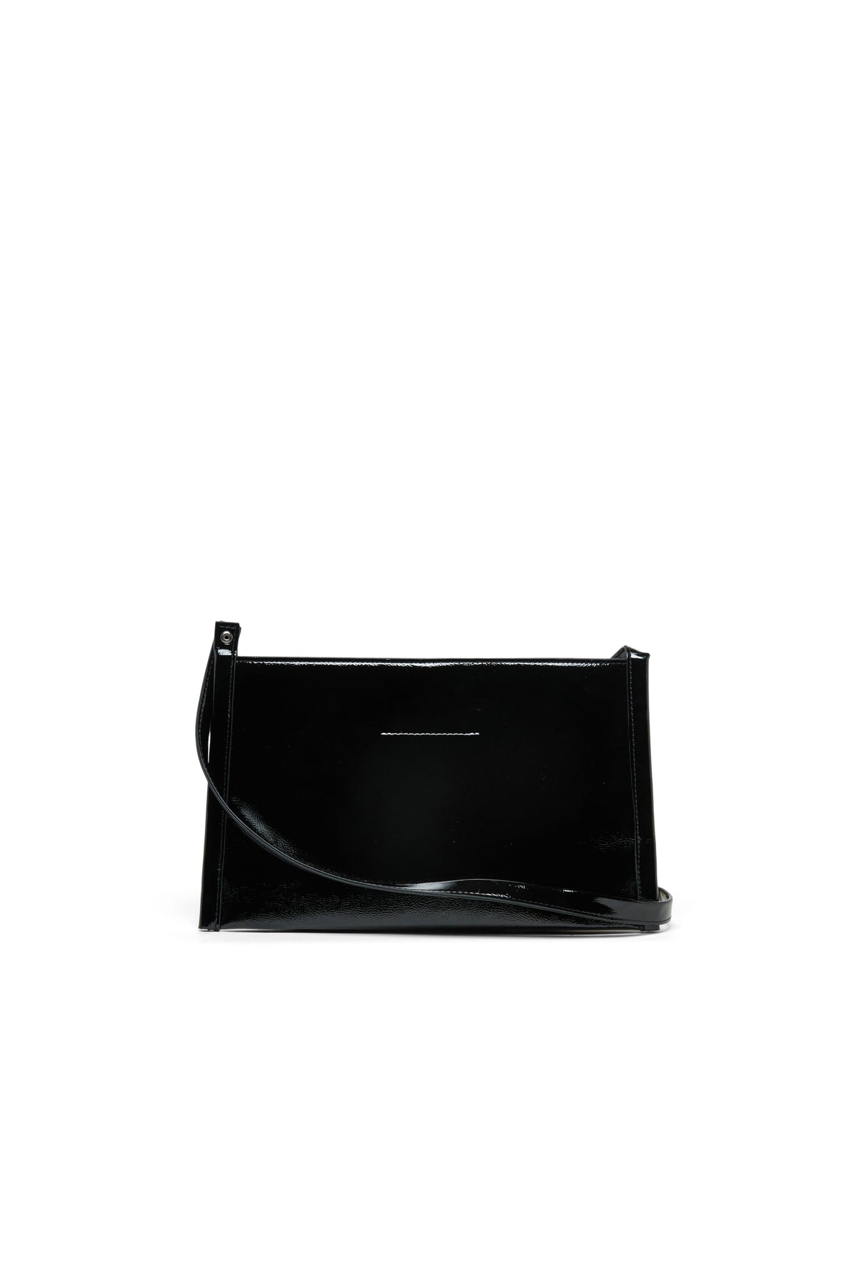 Bolso bandolera brillante con logo