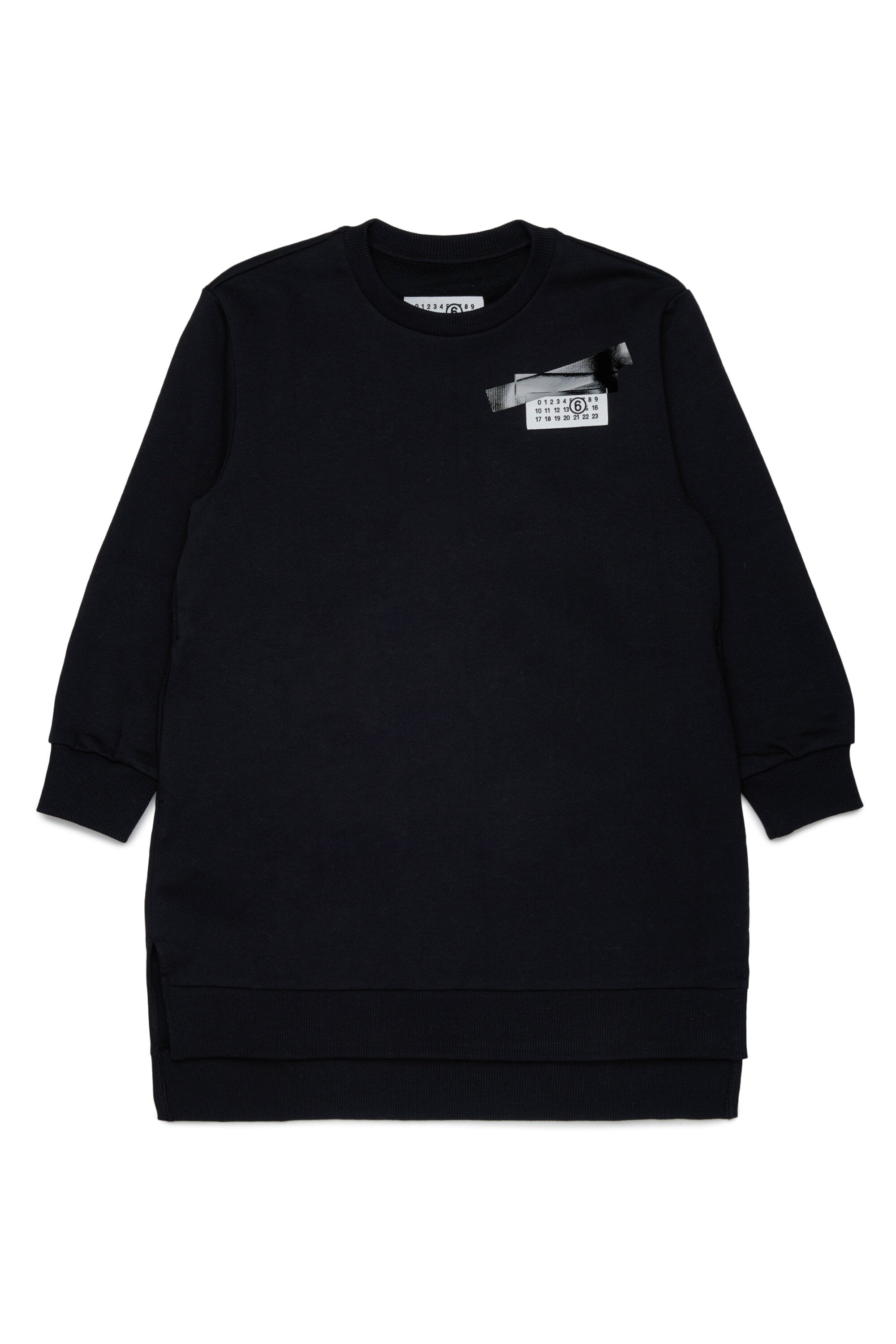 Fleece dress with logo
