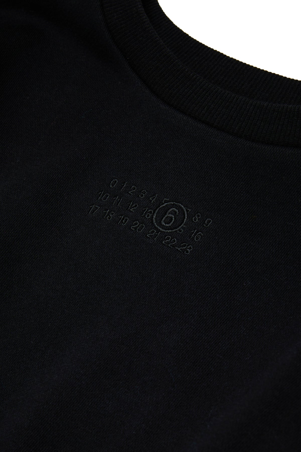 Vestido de felpa y denim con logo