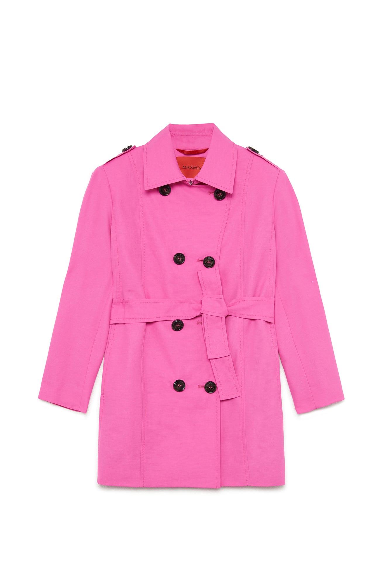 Technical cotton trench coat 