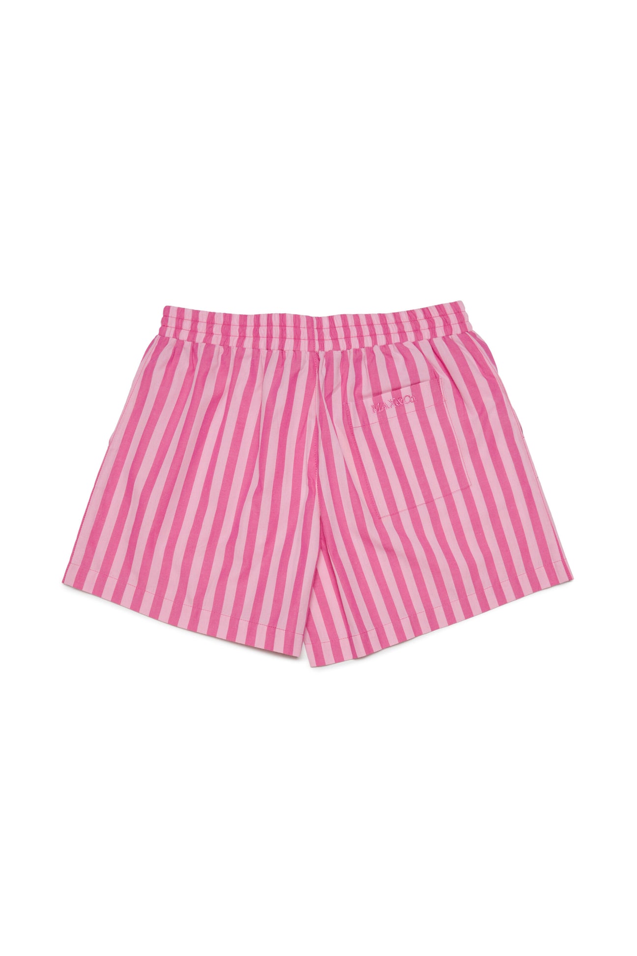 Striped poplin bermuda shorts Striped poplin bermuda shorts