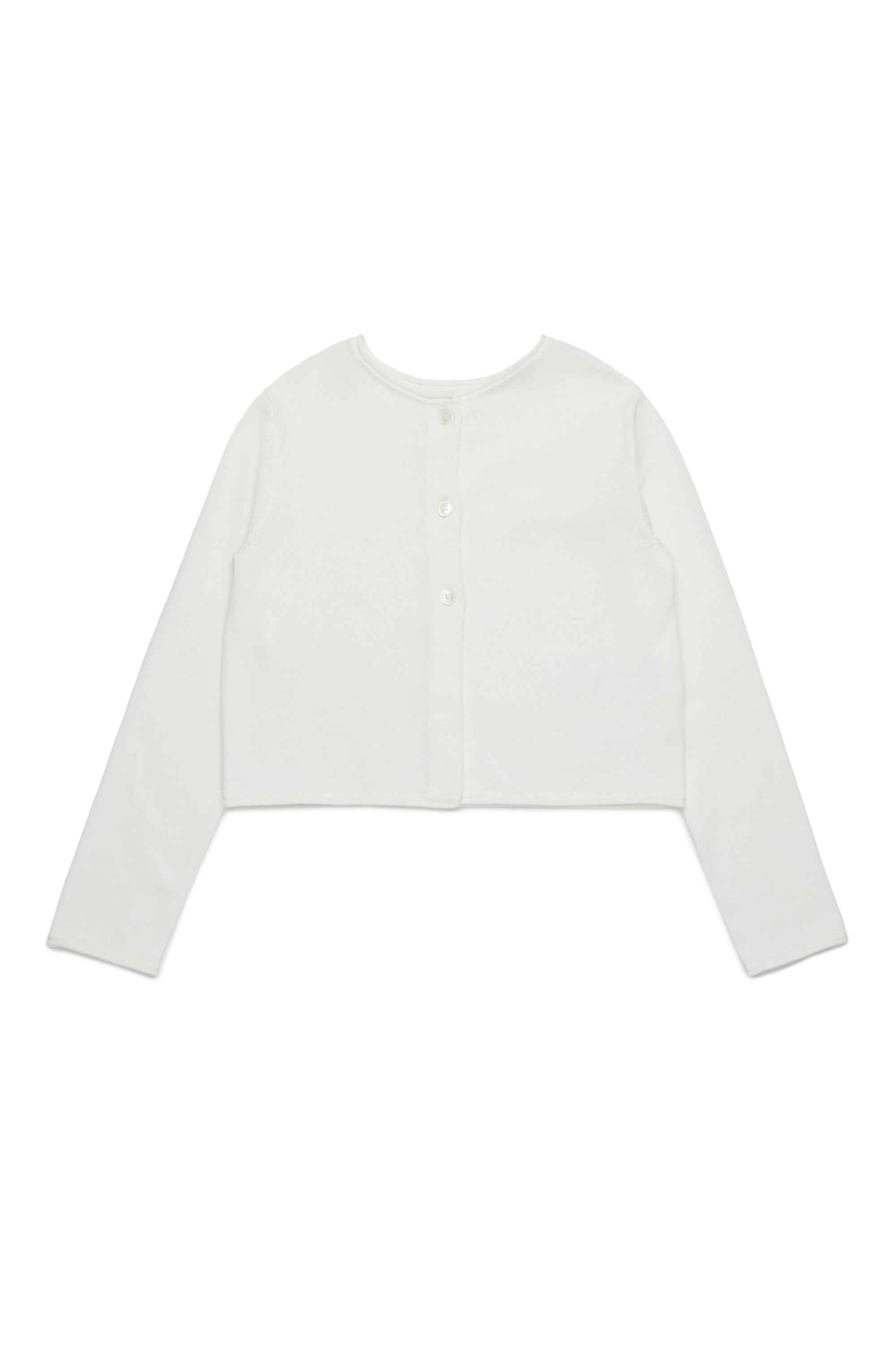 Cárdigan-pullover con corazón bordado