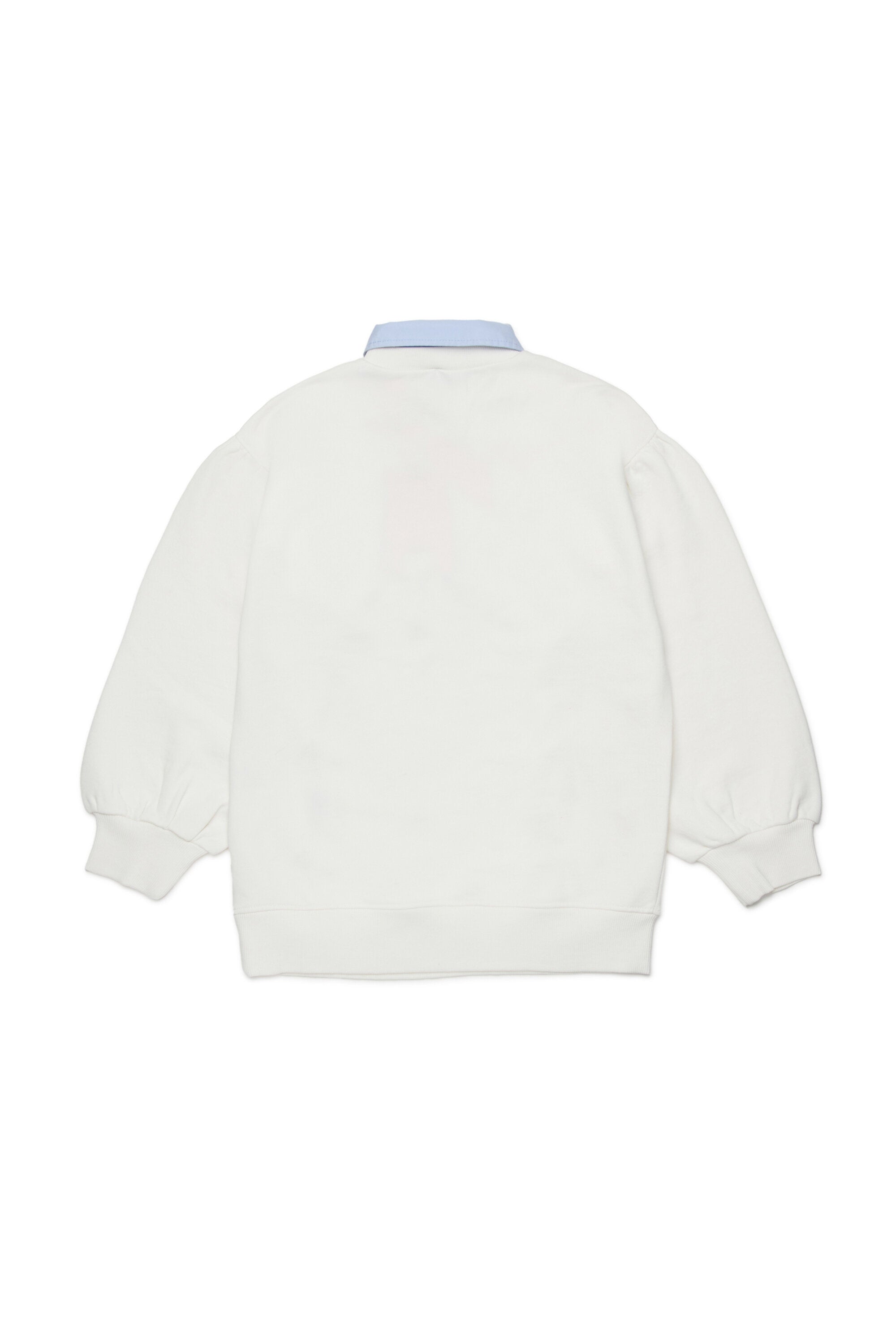 Sudadera de cuello redondo con cuello y escudo