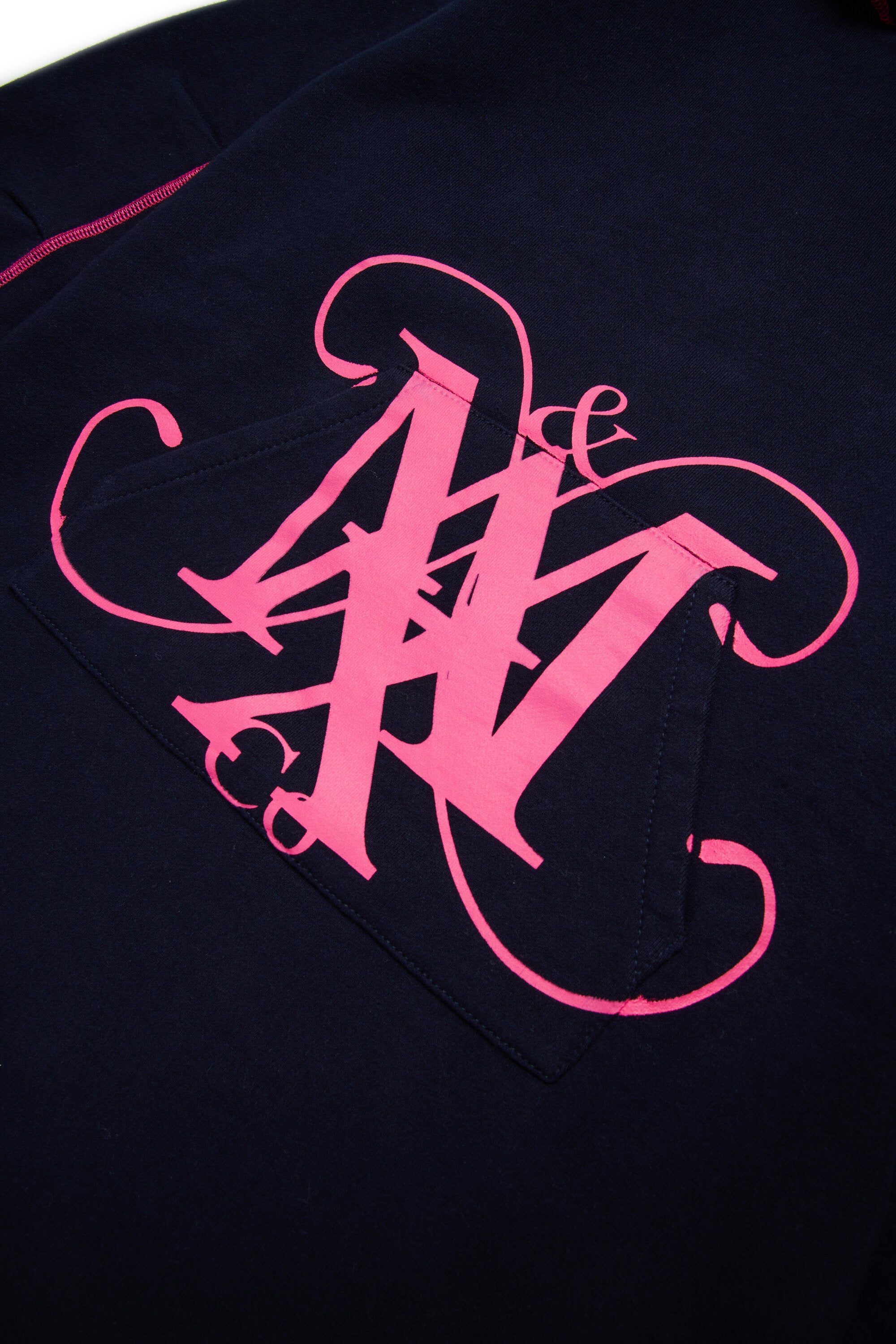 Vestido maxi-suéter con escudo Monogram