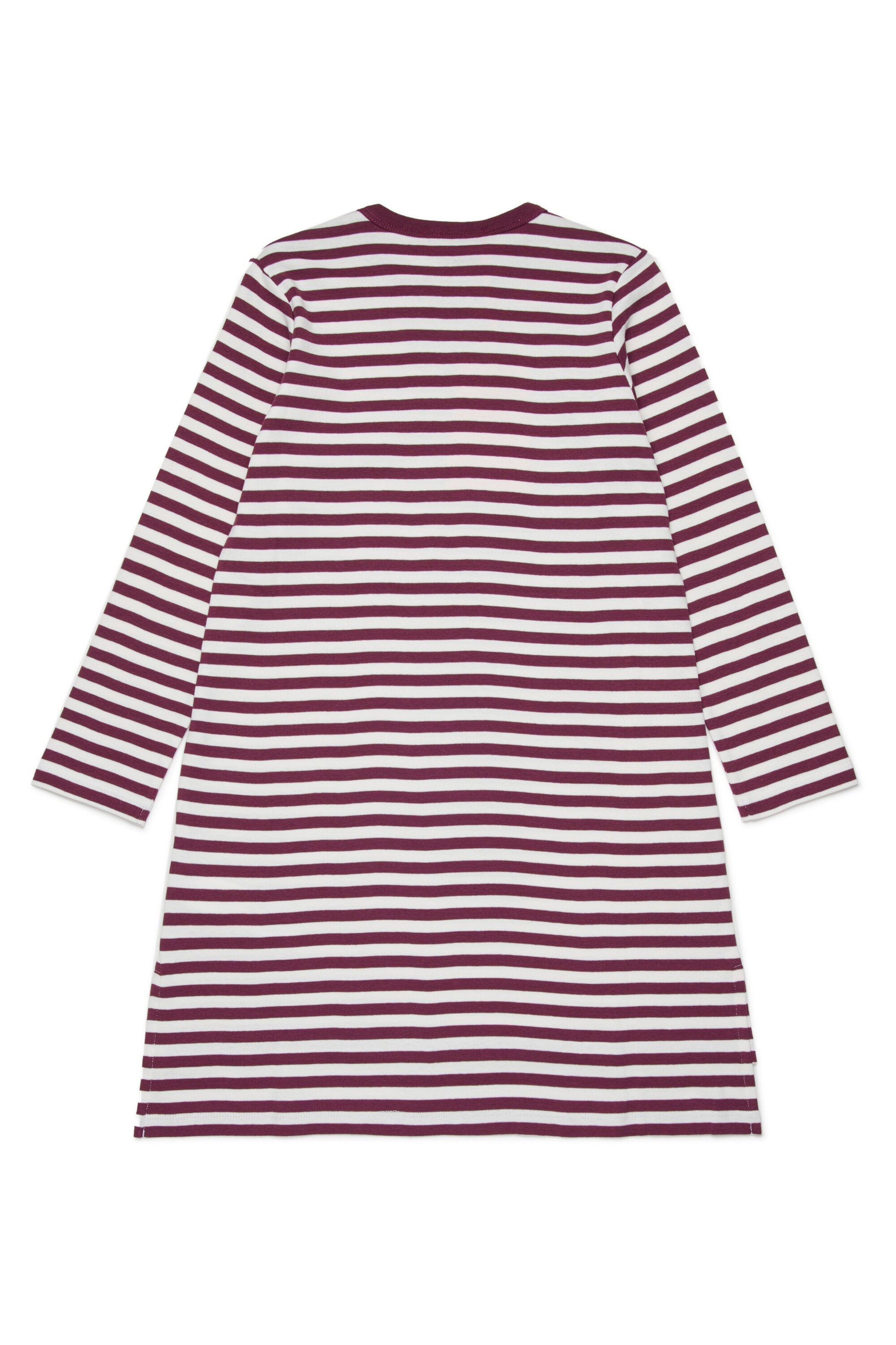 Vestido de microcostina a rayas