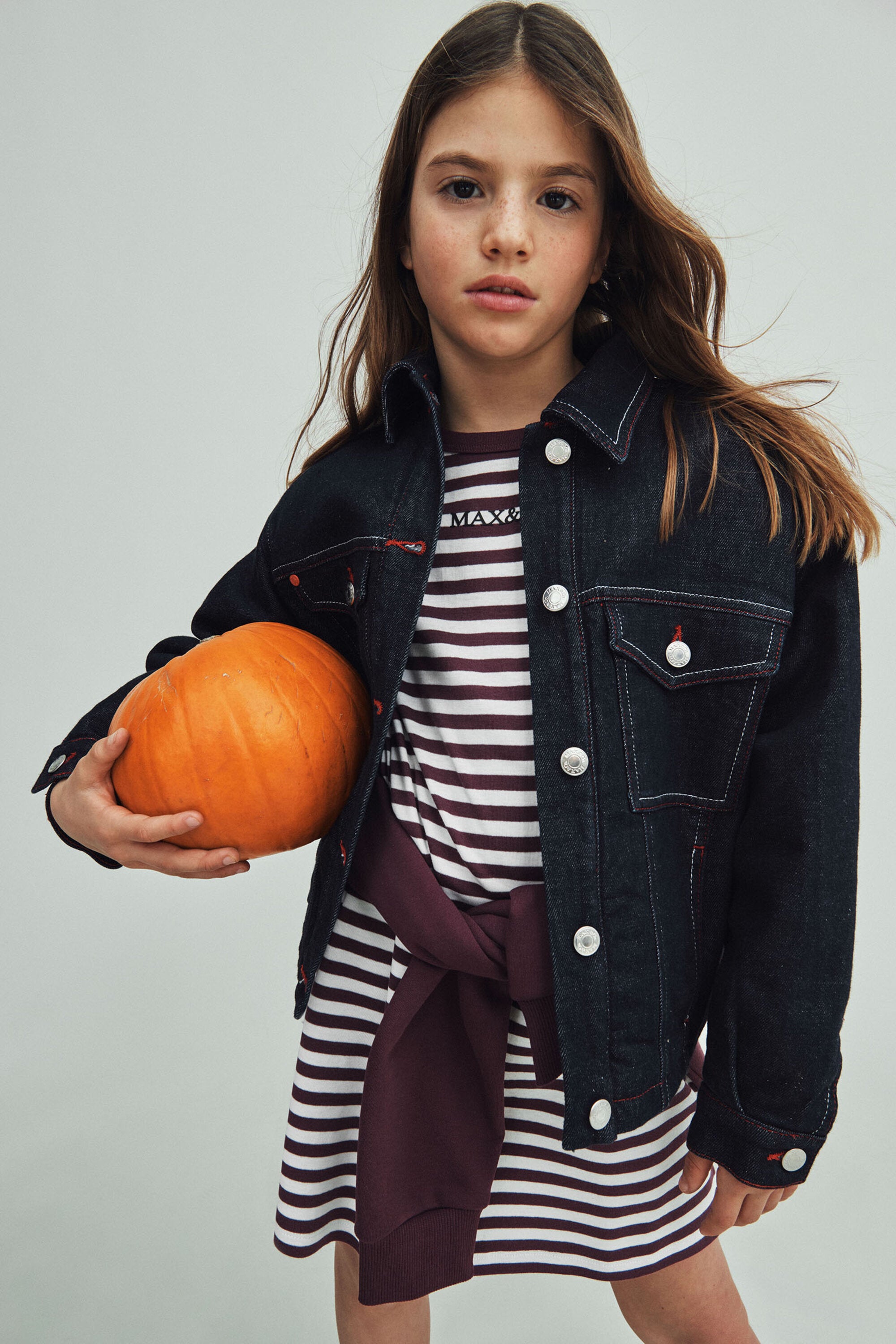 Vestido de microcostina a rayas