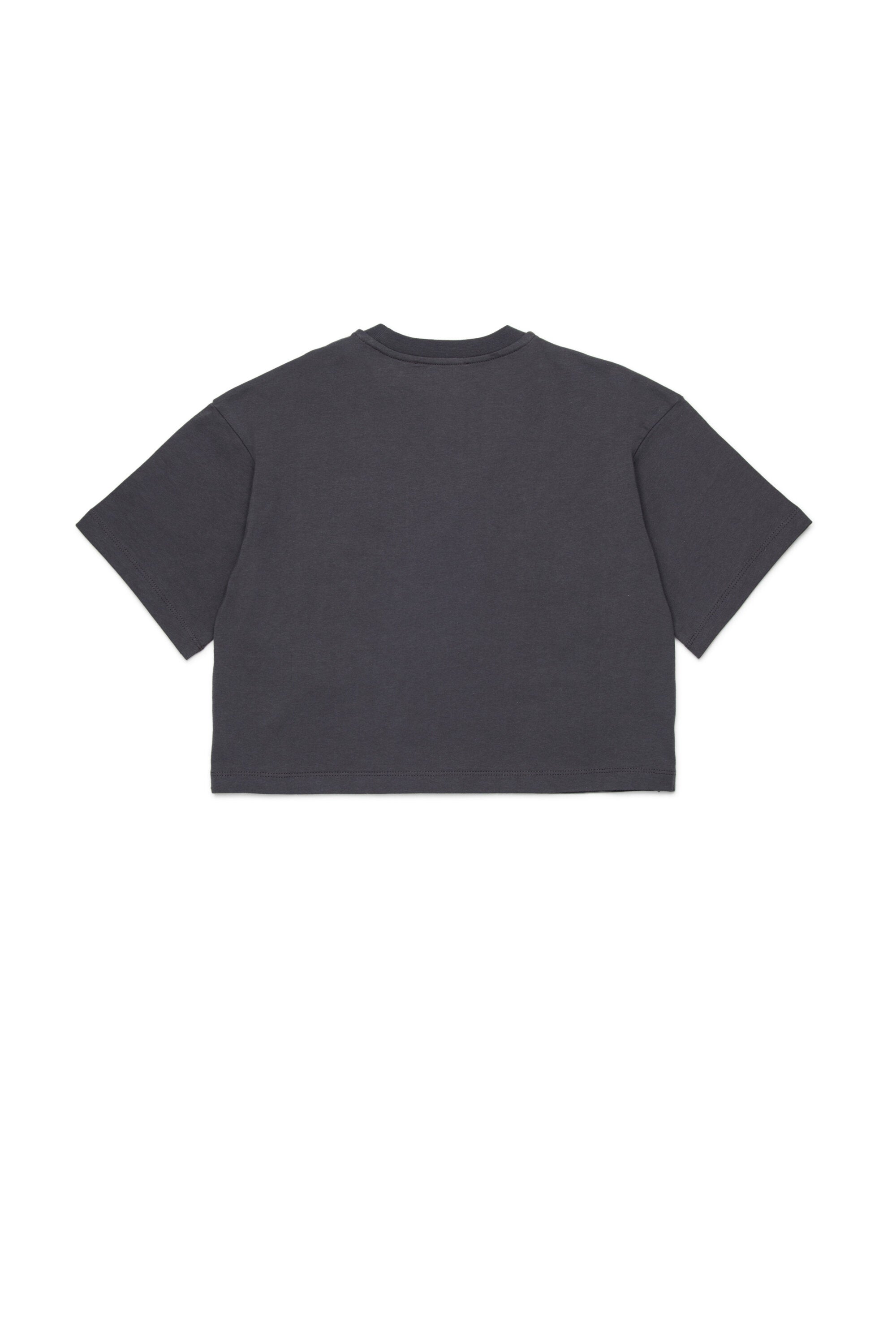 Camiseta de punto con maxi emblema