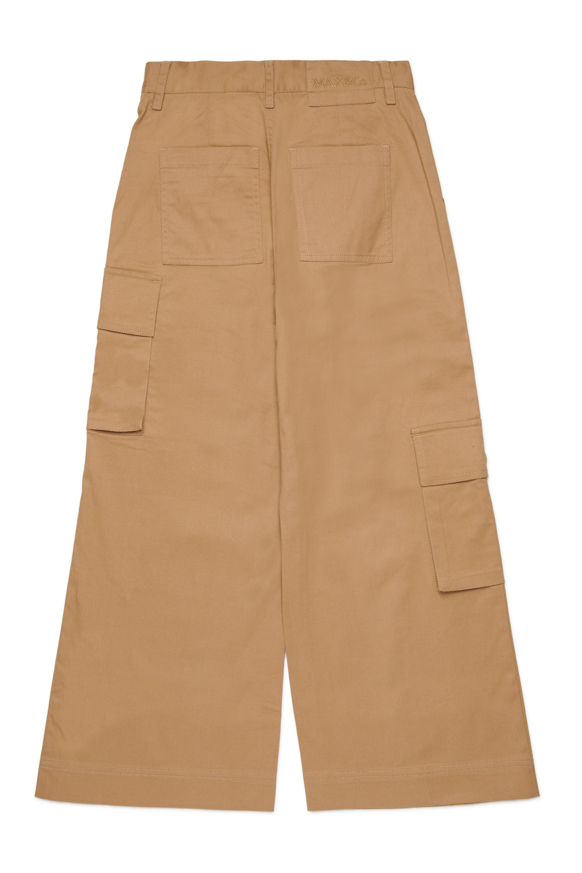 Pantalón cargo de gabardina elástica