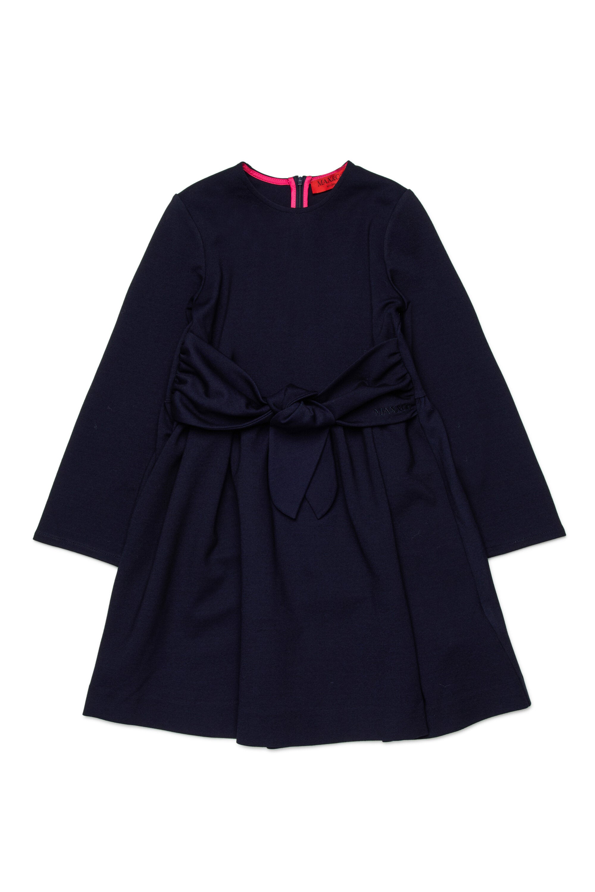 Vestido corto de punto Milano con nudo delantero