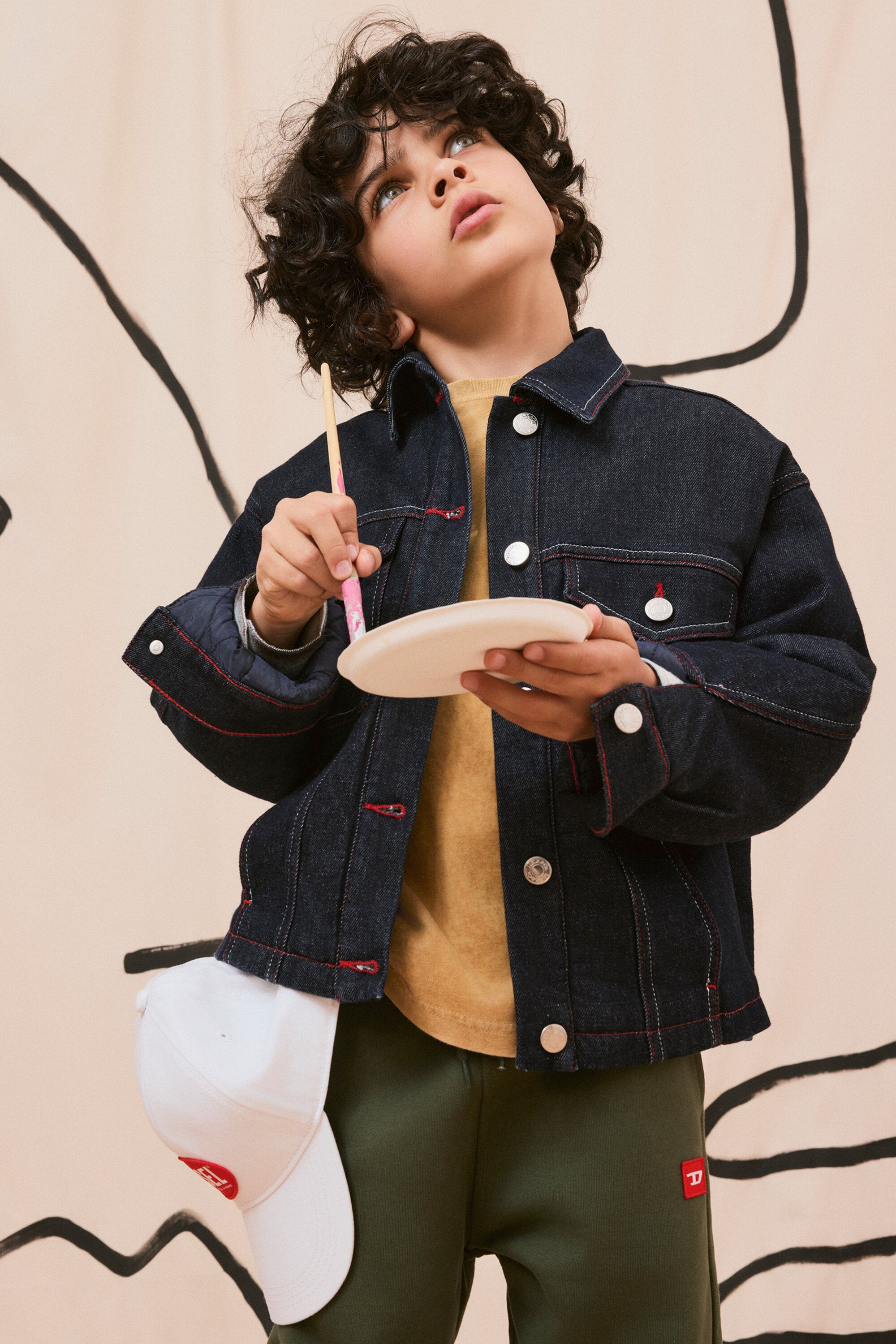 Cazadora vaquera azul oscuro