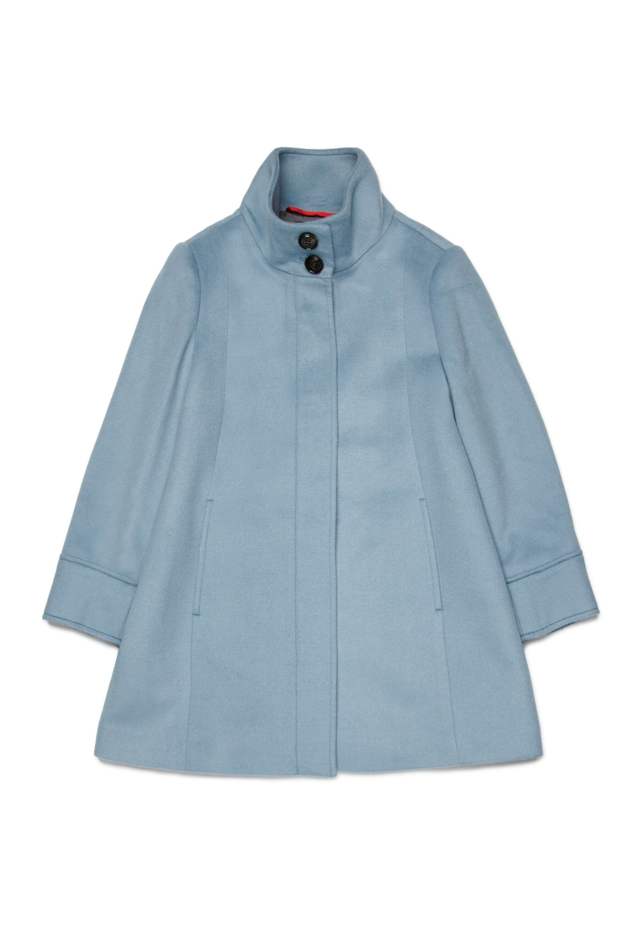 Abrigo largo en forma de A en mezcla de lana