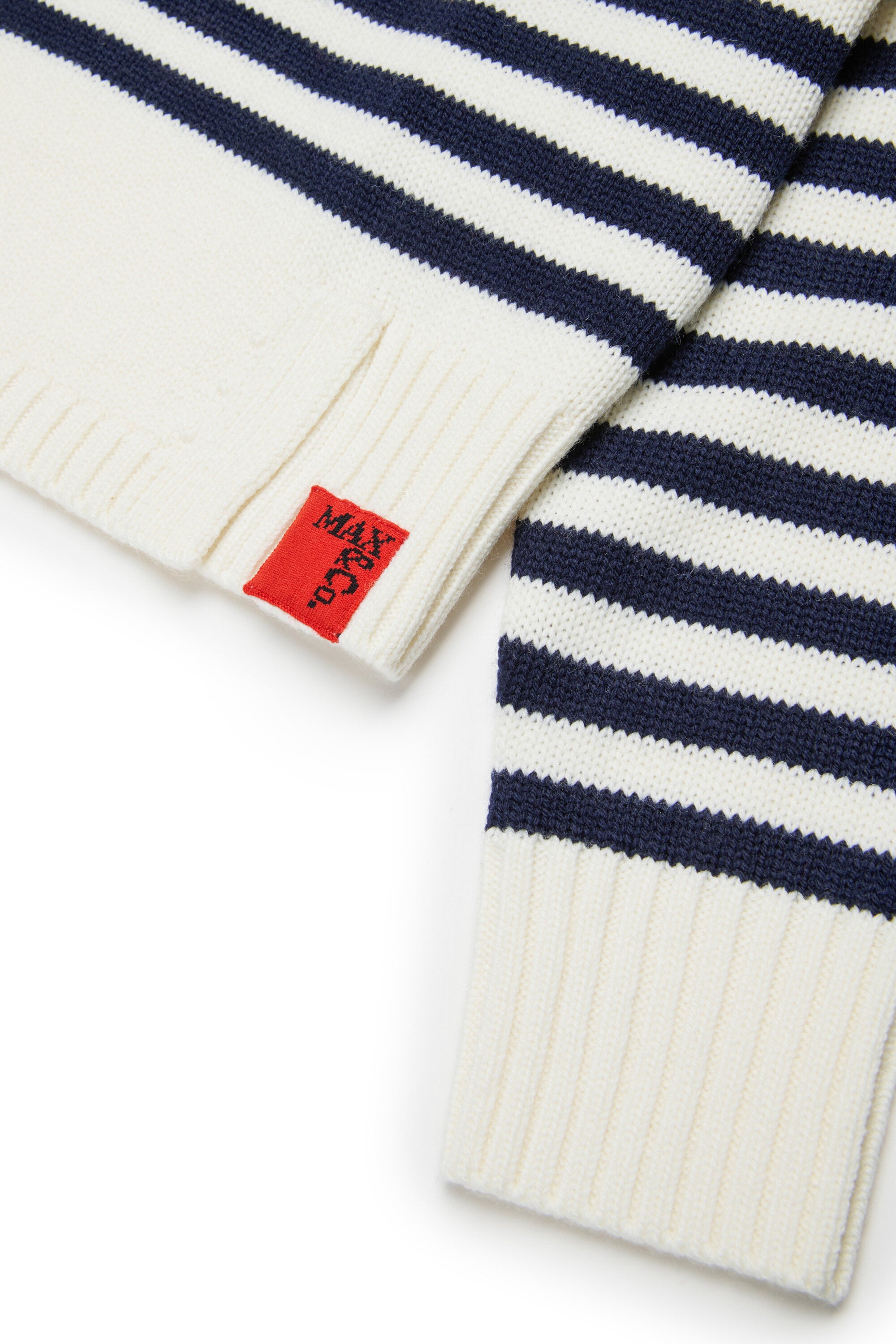 Jersey de rayas jacquard en mezcla de lana