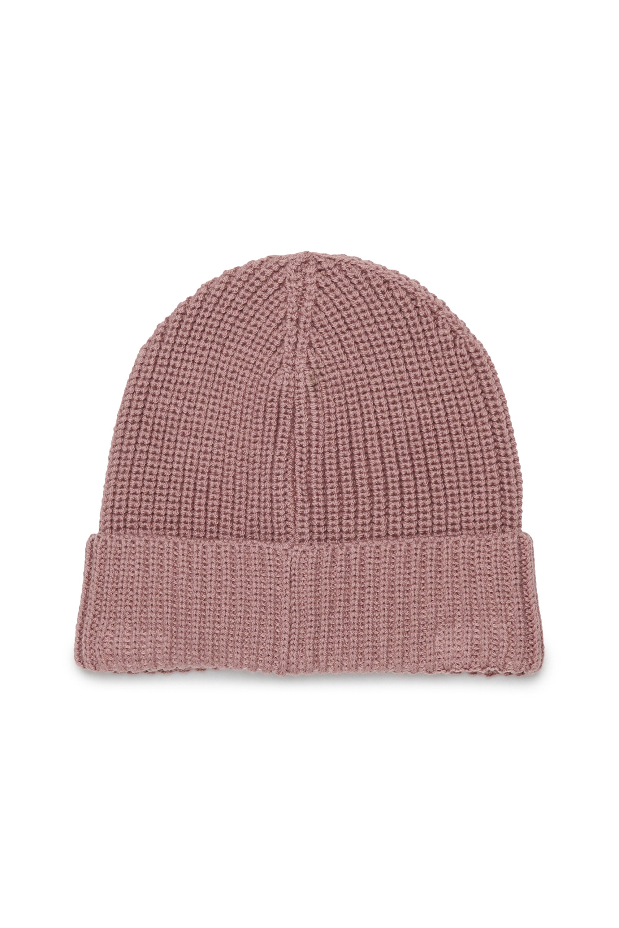 Wool blend beanie with patch