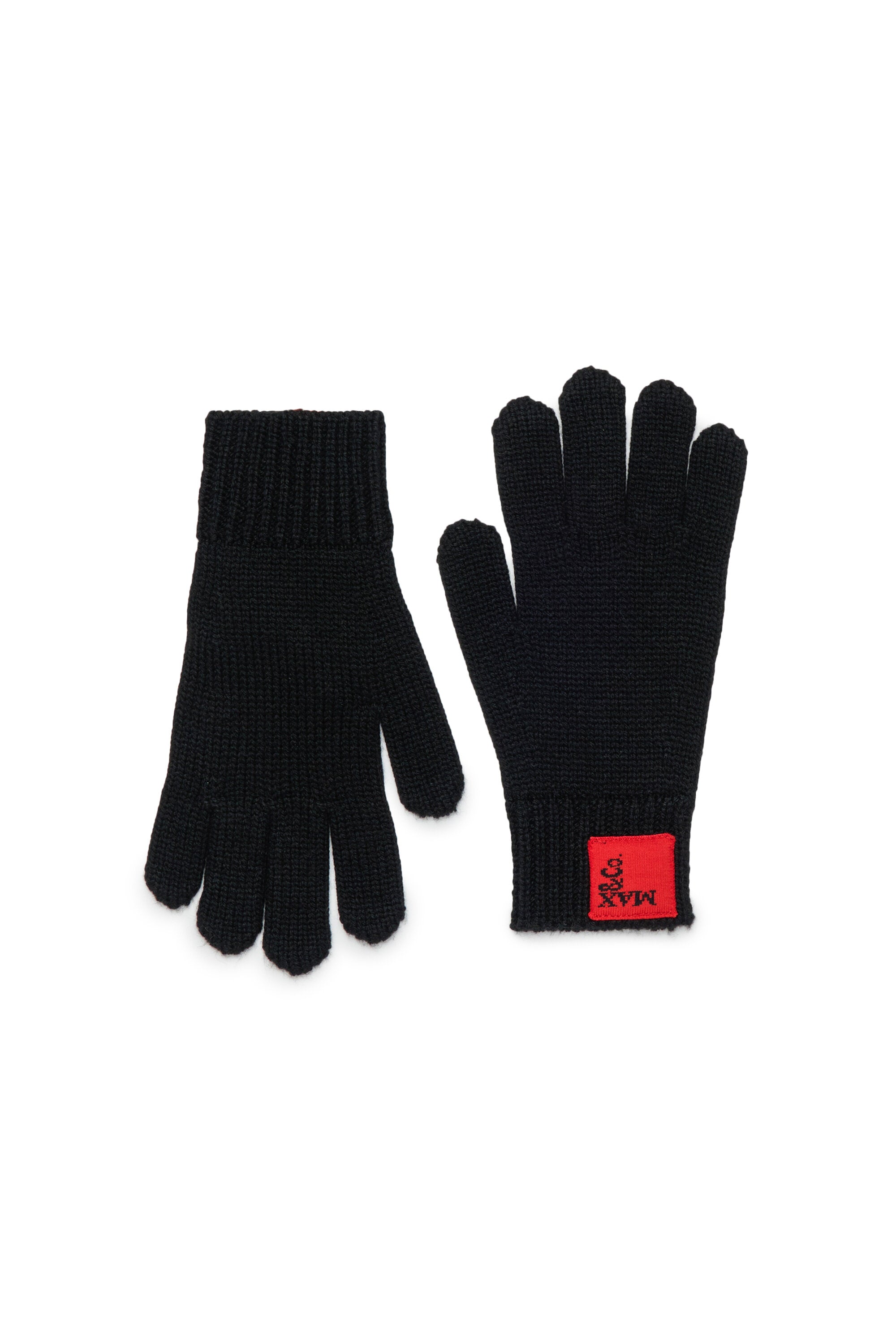 Guantes de mezcla de lana con parche