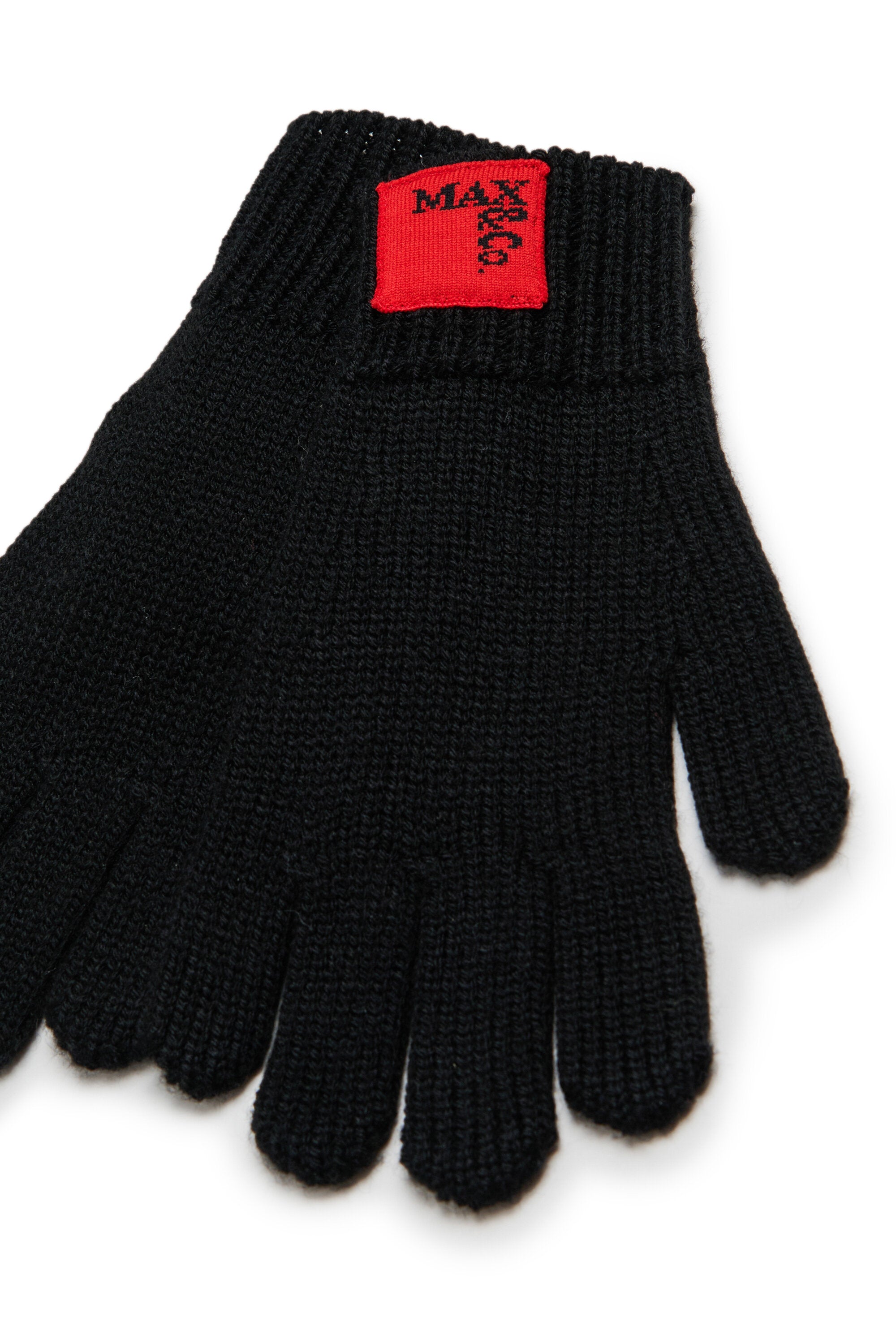 Guantes de mezcla de lana con parche