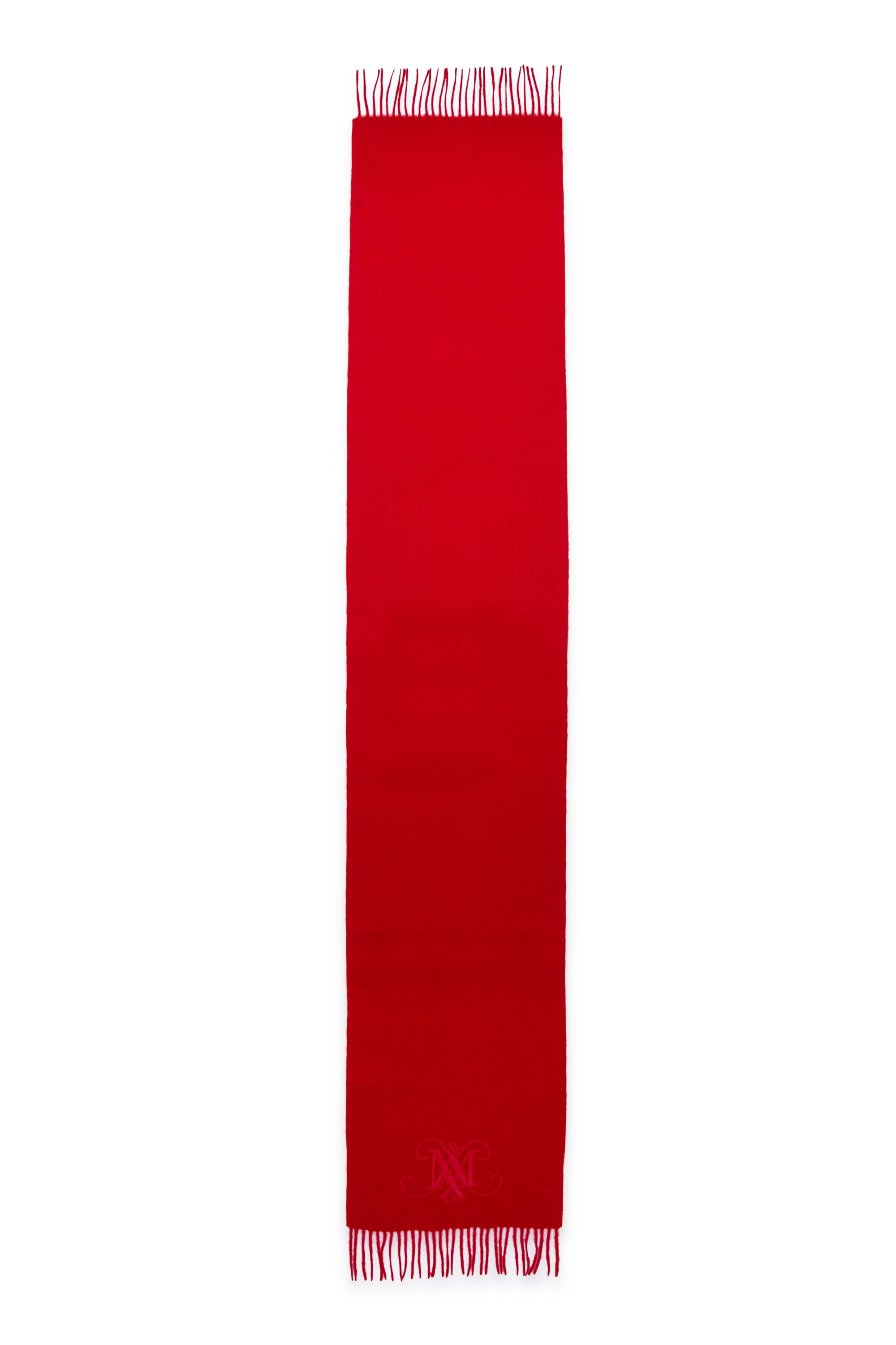 Bufanda de lana con logotipo bordado