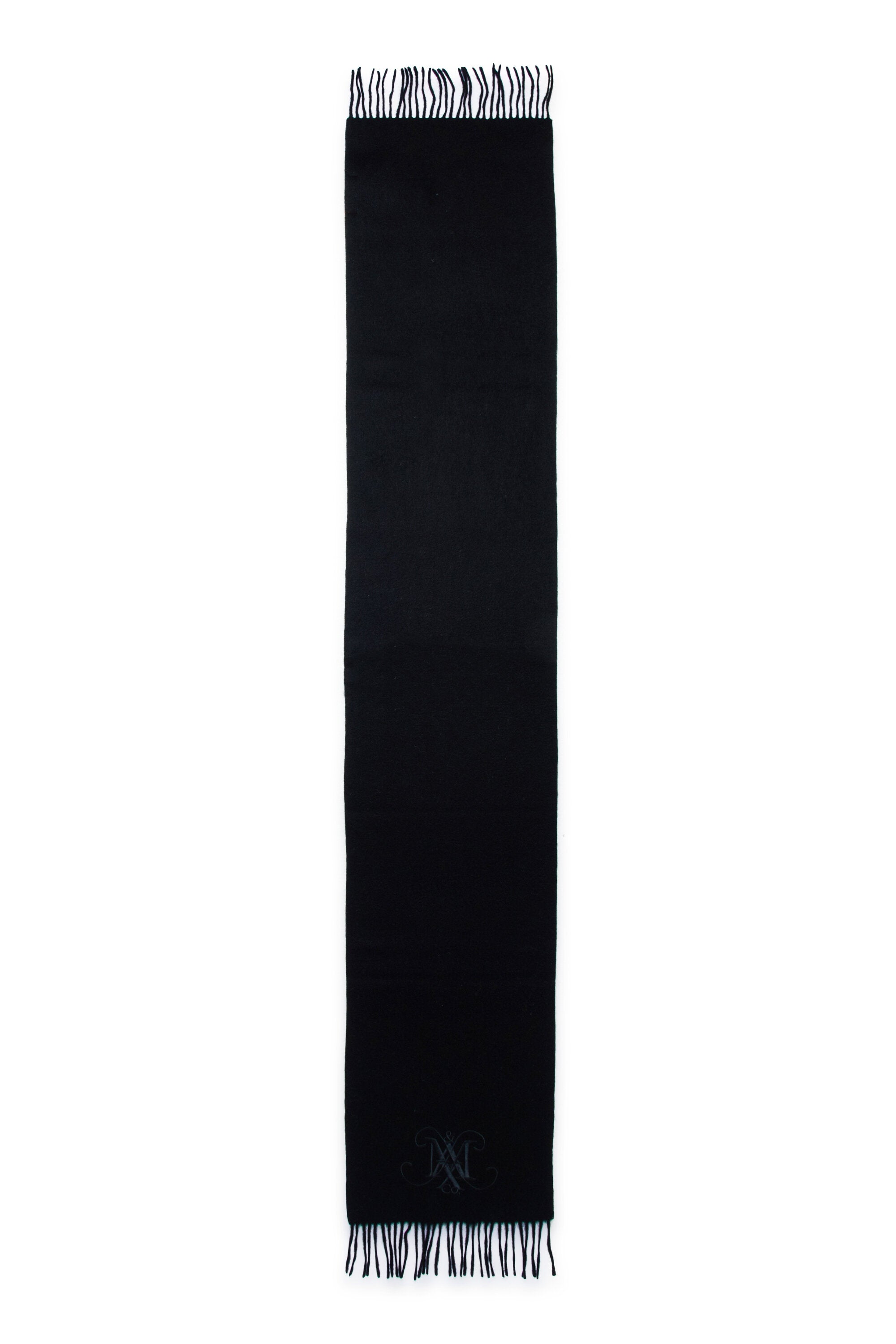 Bufanda de lana con logotipo bordado