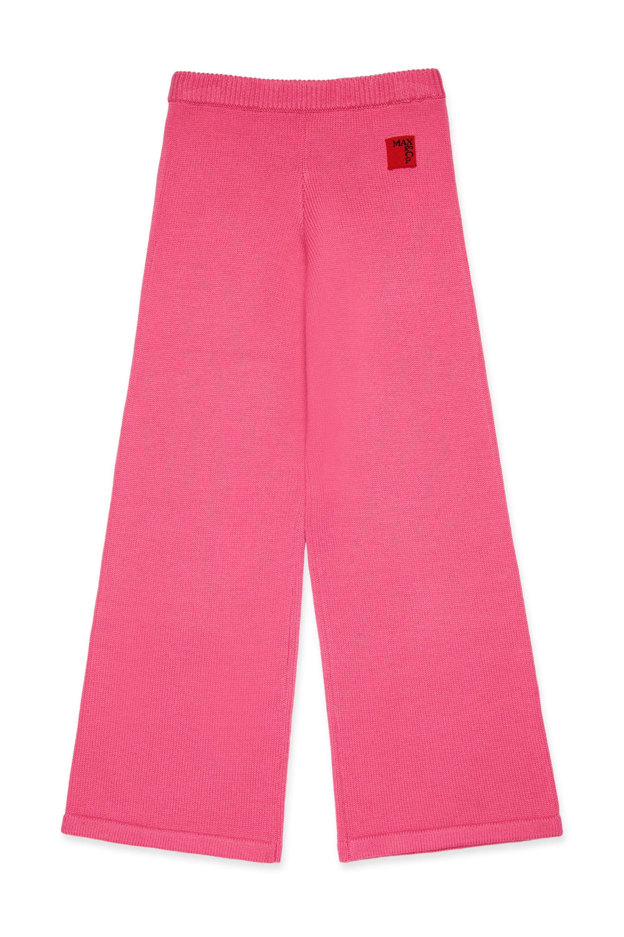 Wool blend straight pants