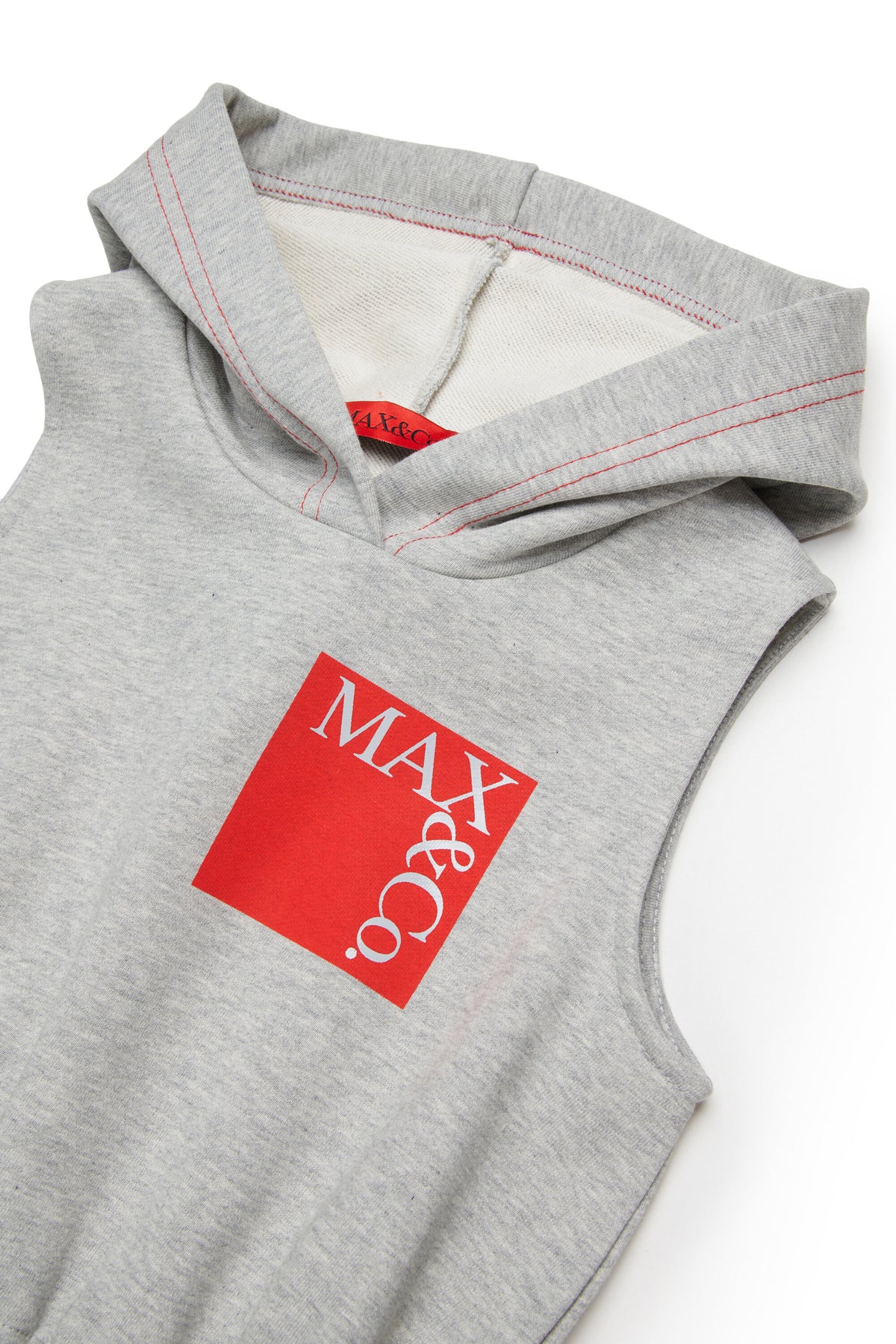 Vestido corto sin mangas con logo