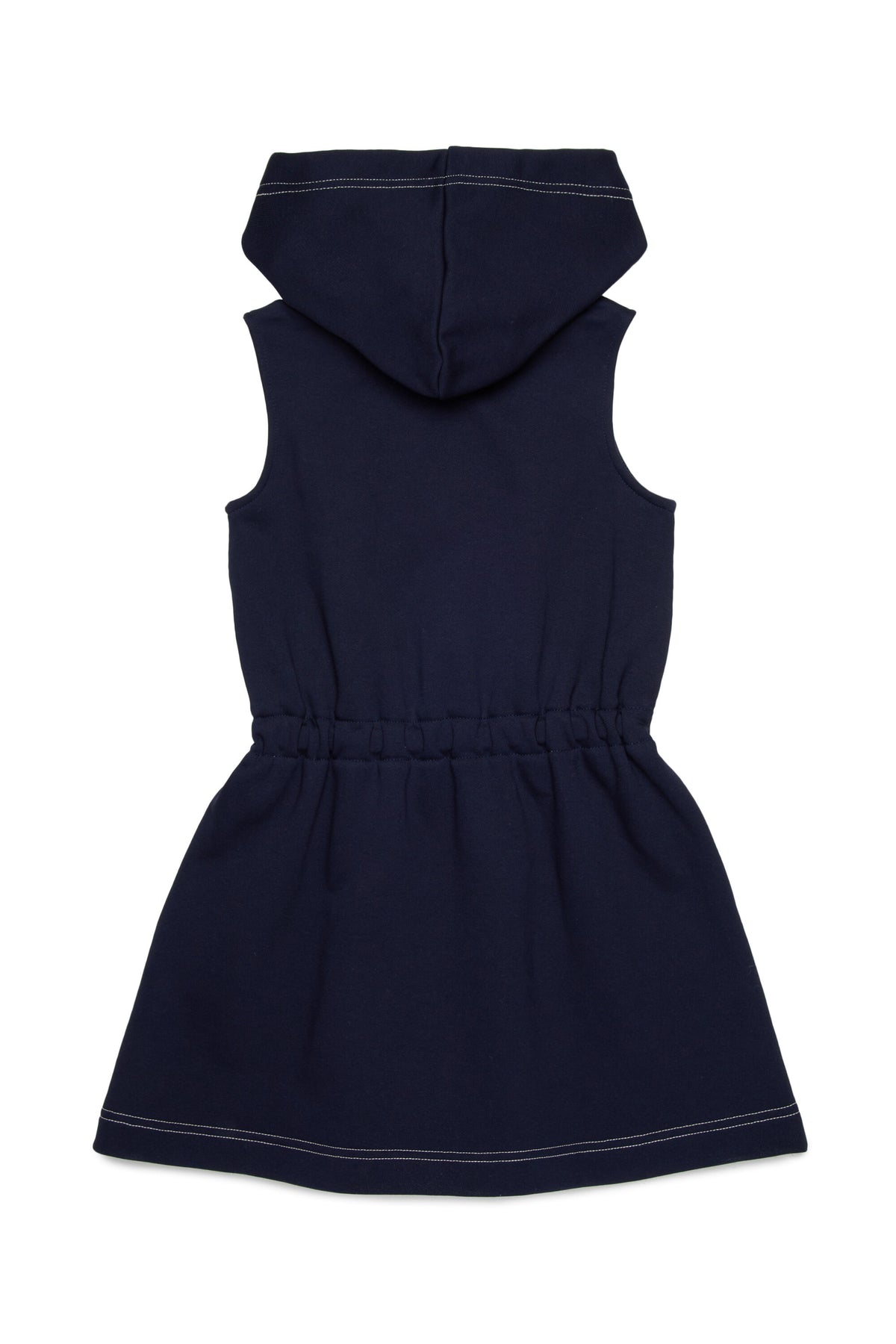 Vestido corto sin mangas con logo