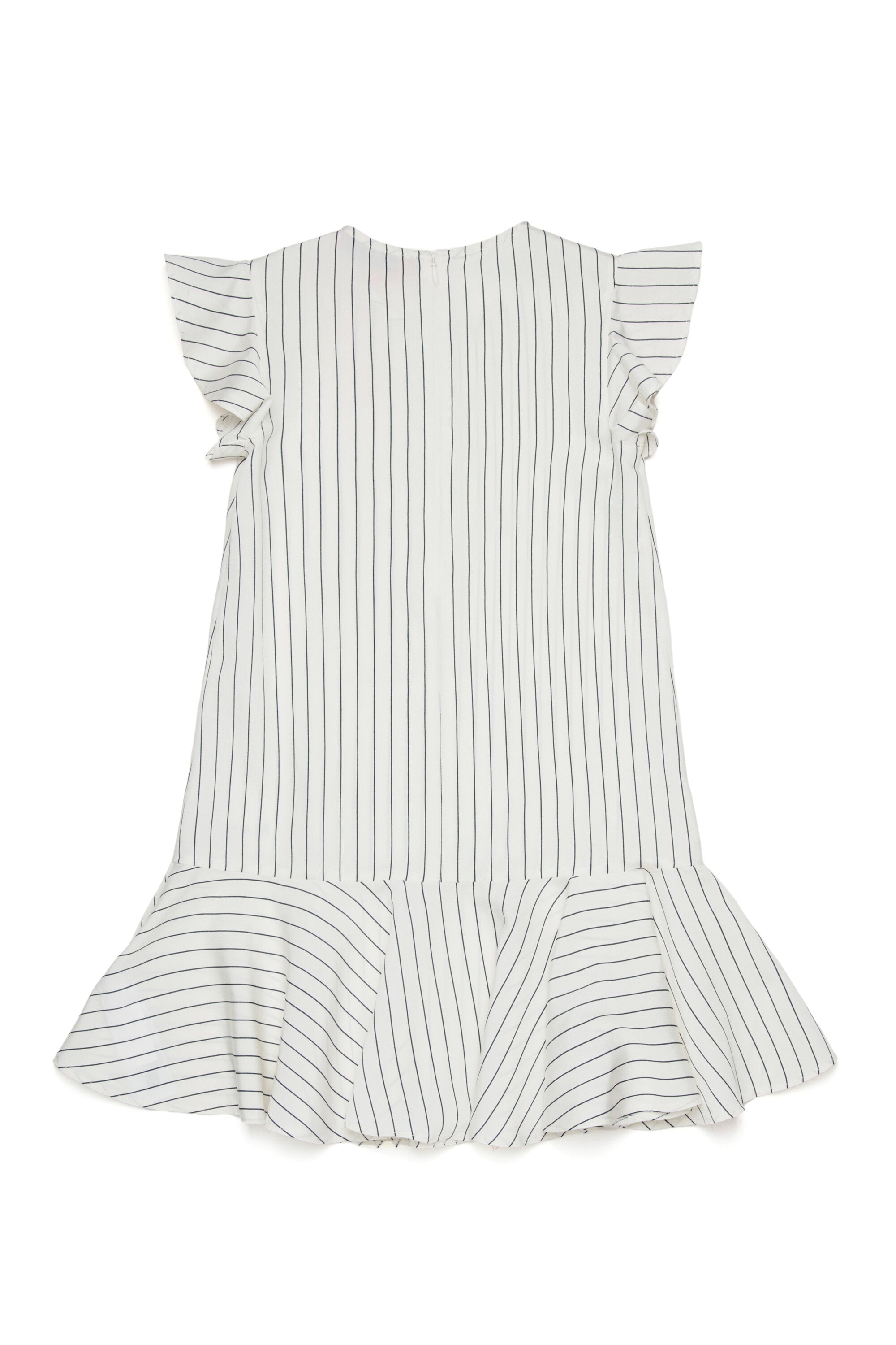 Vestido de rayas con logo