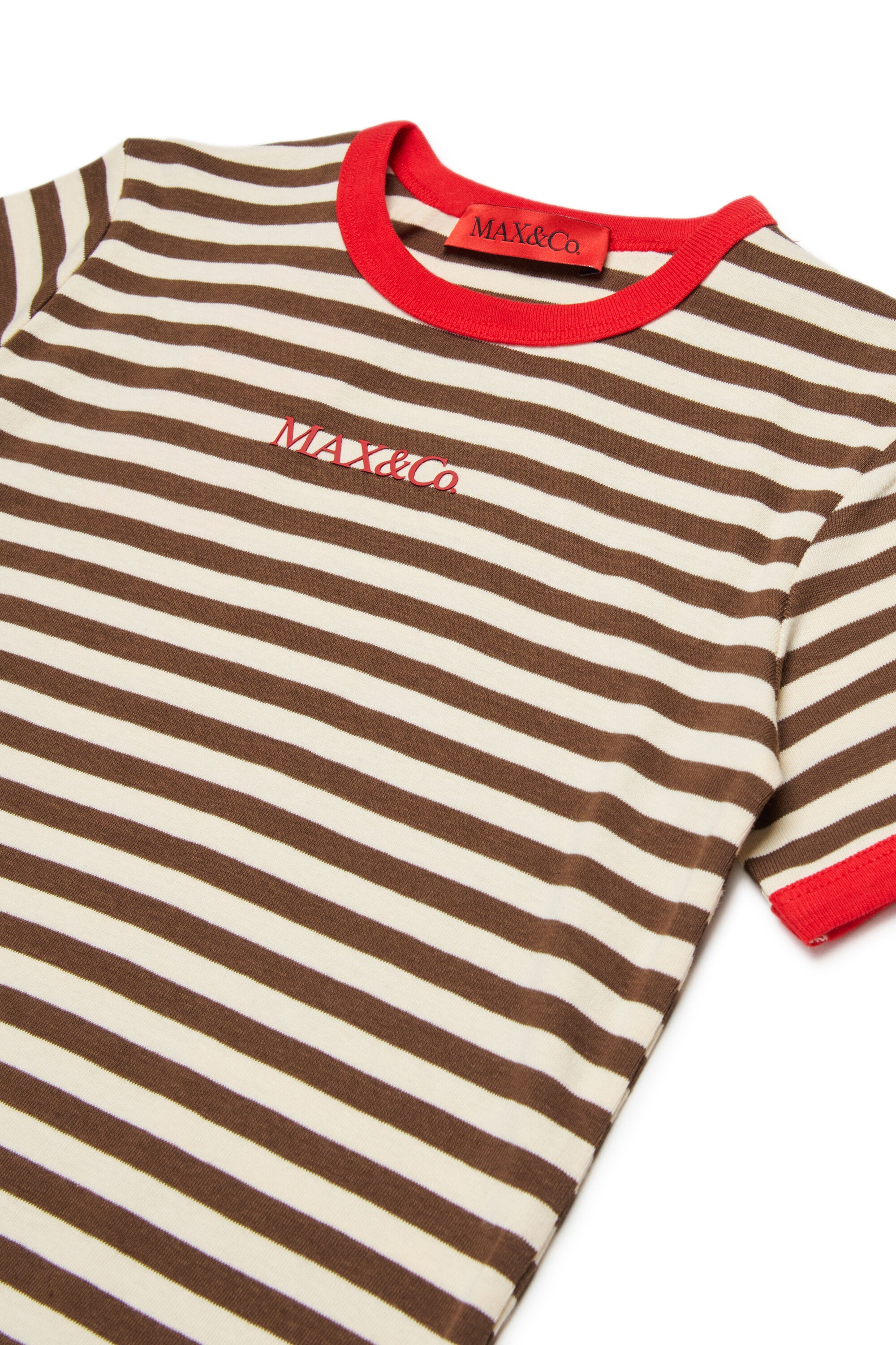 Striped T-shirt with logo