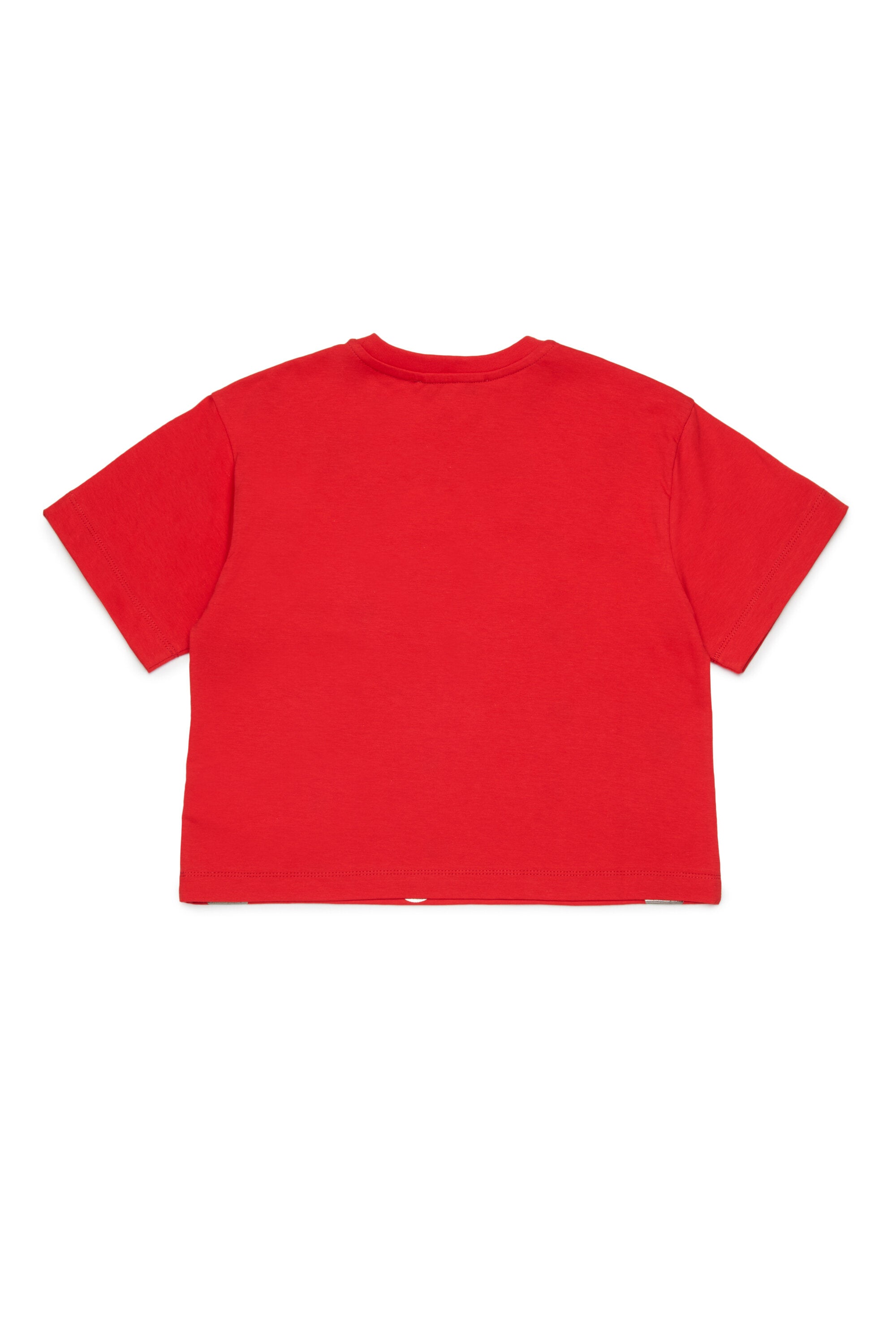 Camiseta con logo y lunares metálicos