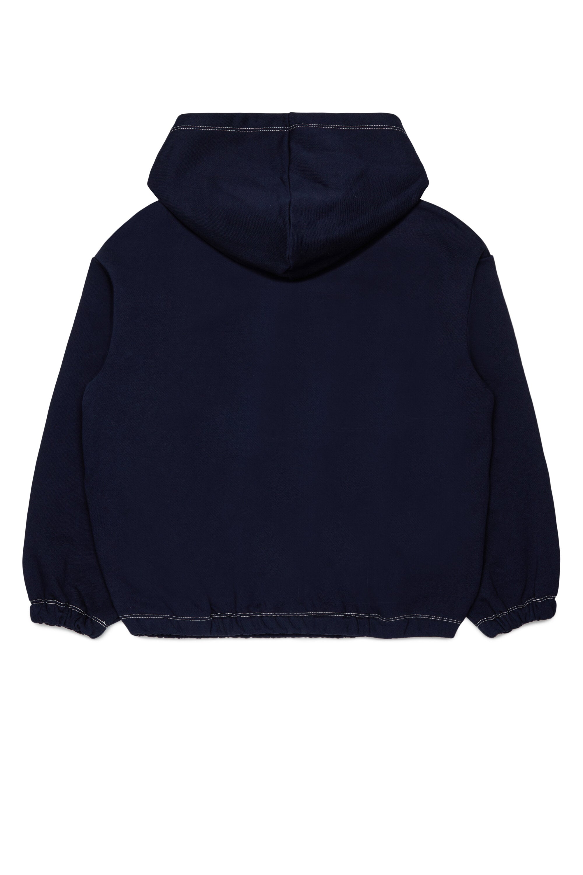 Sudadera con cremallera completa y logo