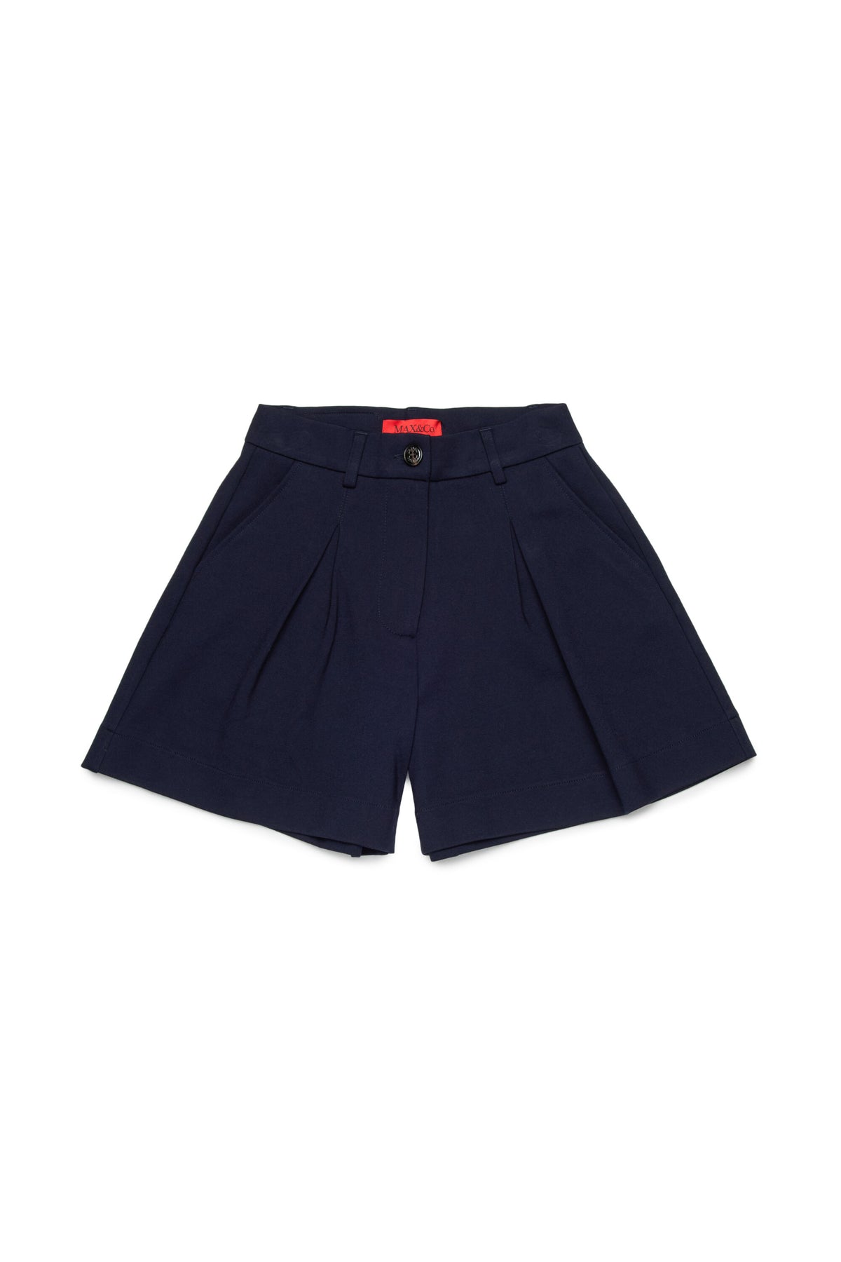 Formal shorts with logo on the back