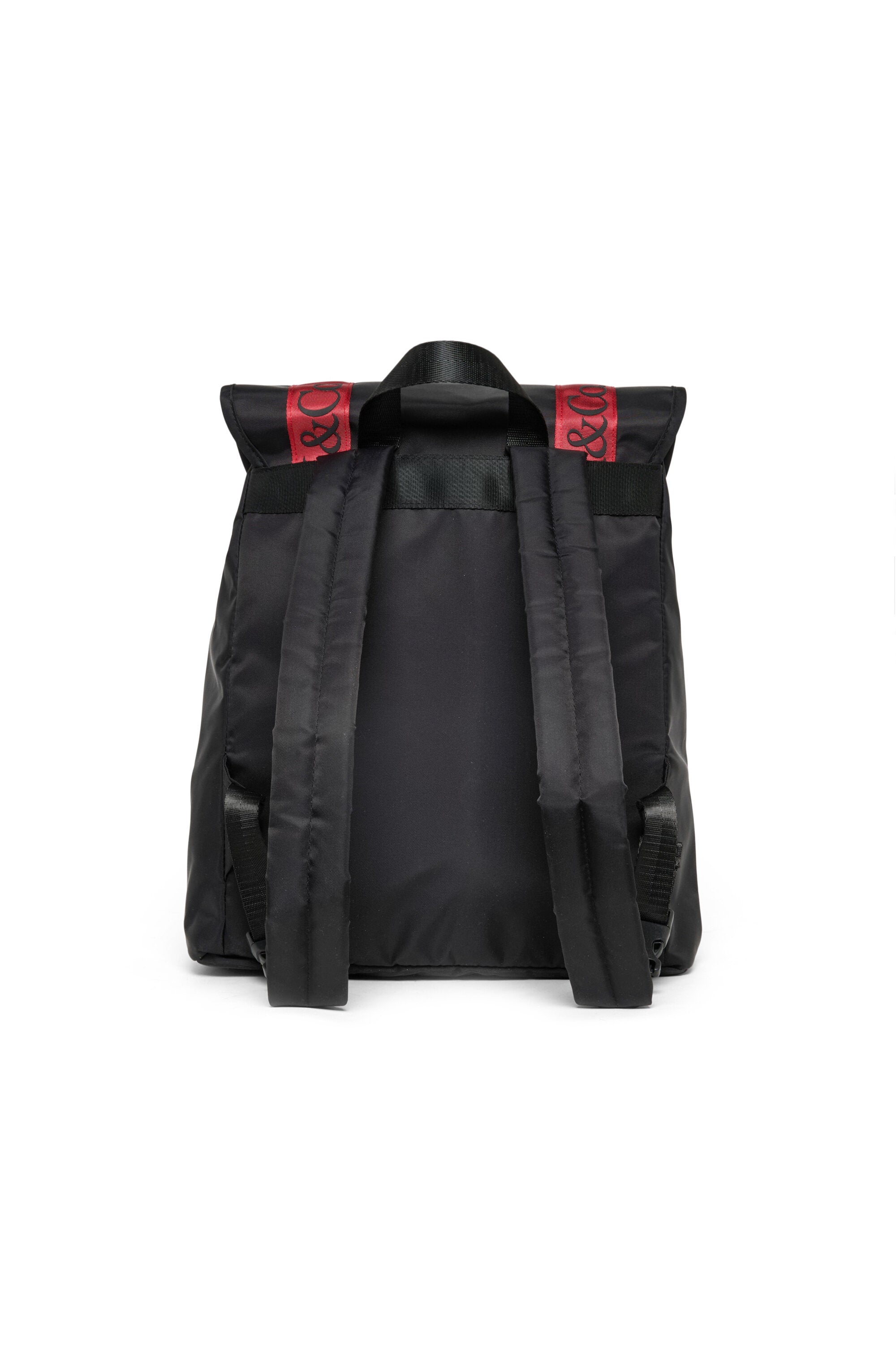 Backpack with oversized front logo
